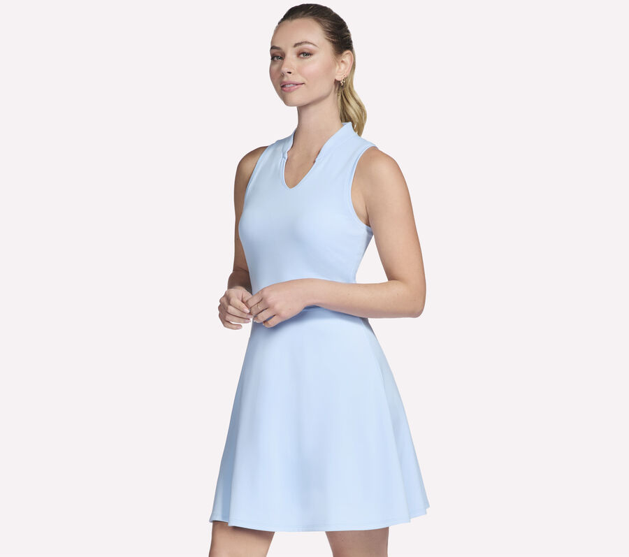 GO GOLF Sleeveless Birdie Dress, BLANC / GRIS CLAIR, largeimage number 0