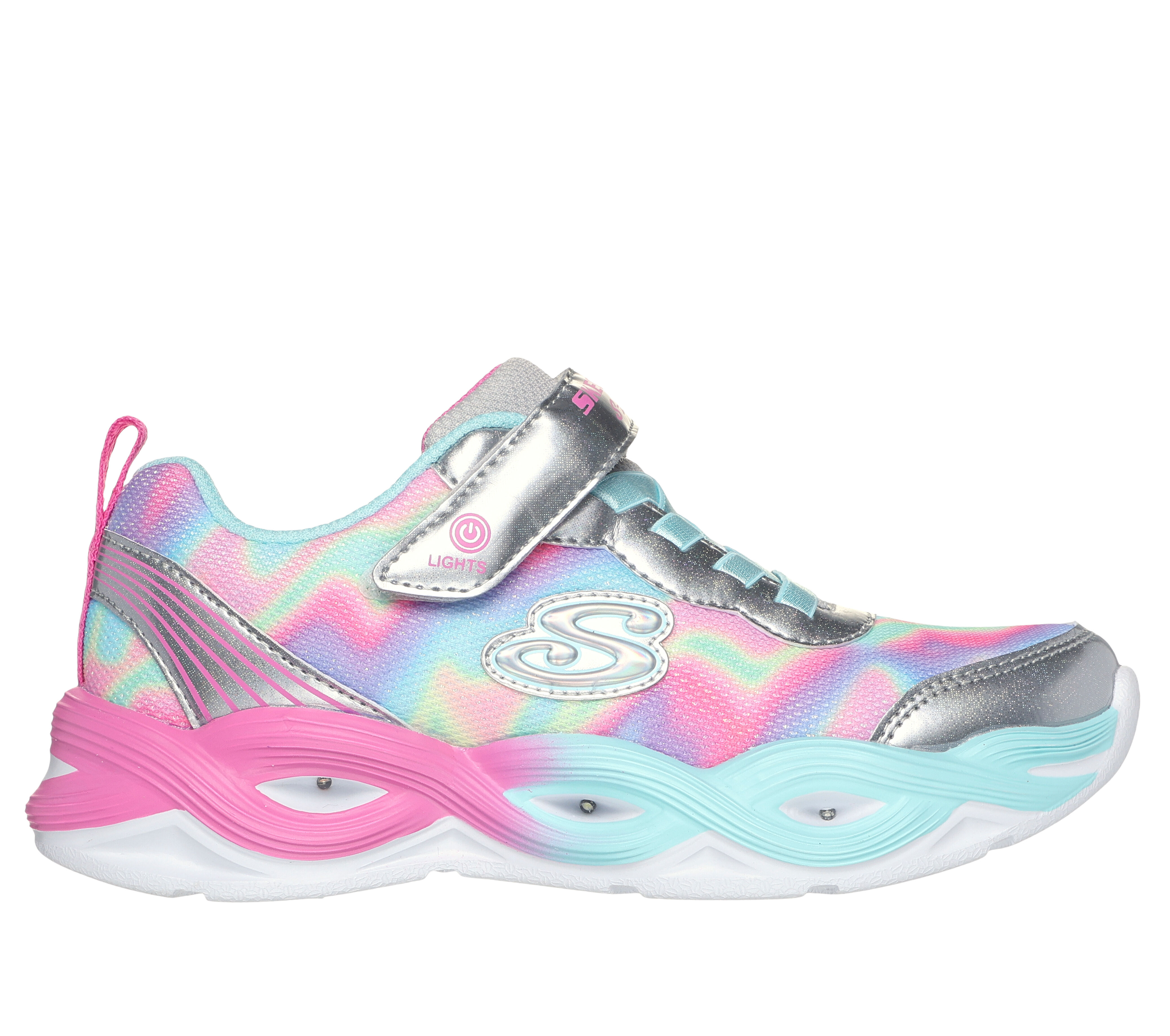 Basket skechers argent sales