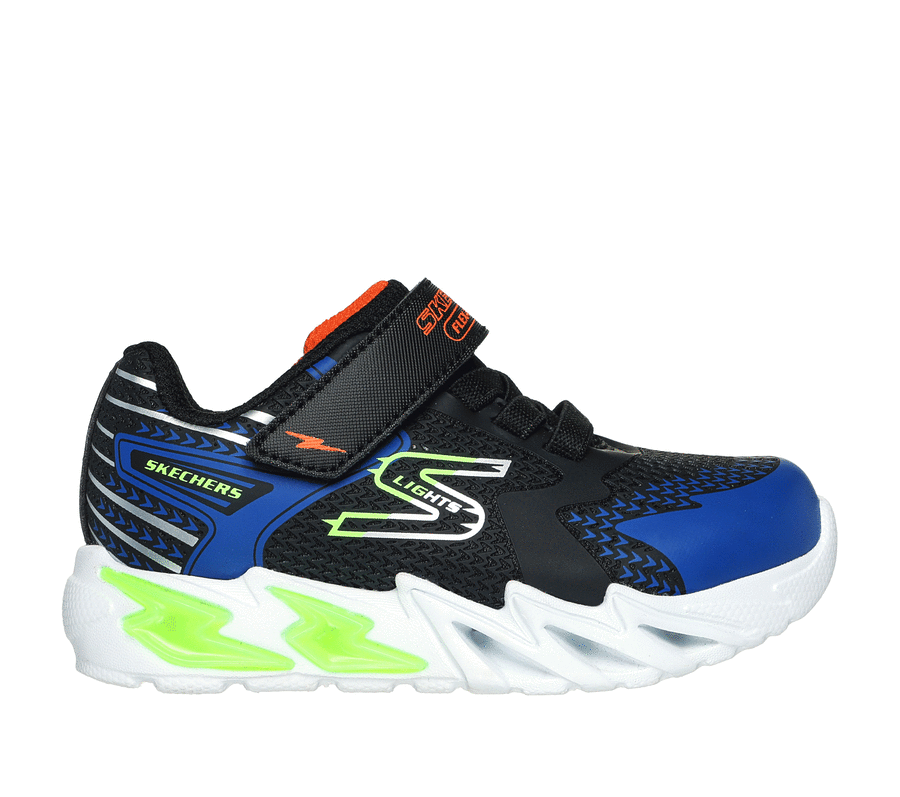 Black skechers light up shoes online