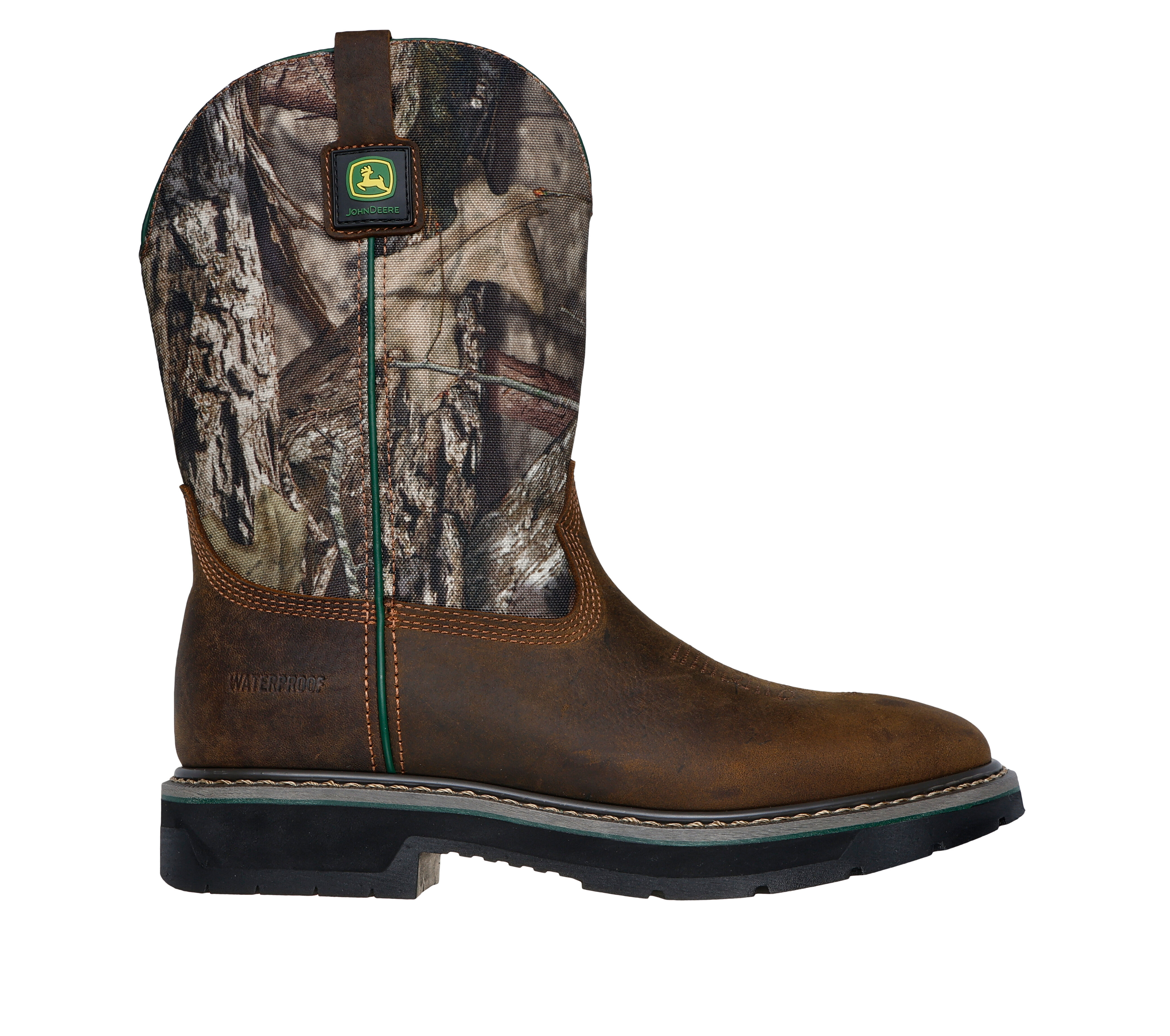 Skechers Men s John Deere Rowood Moss Burrow Boots in Camouflage Size 11.0 Medium Width