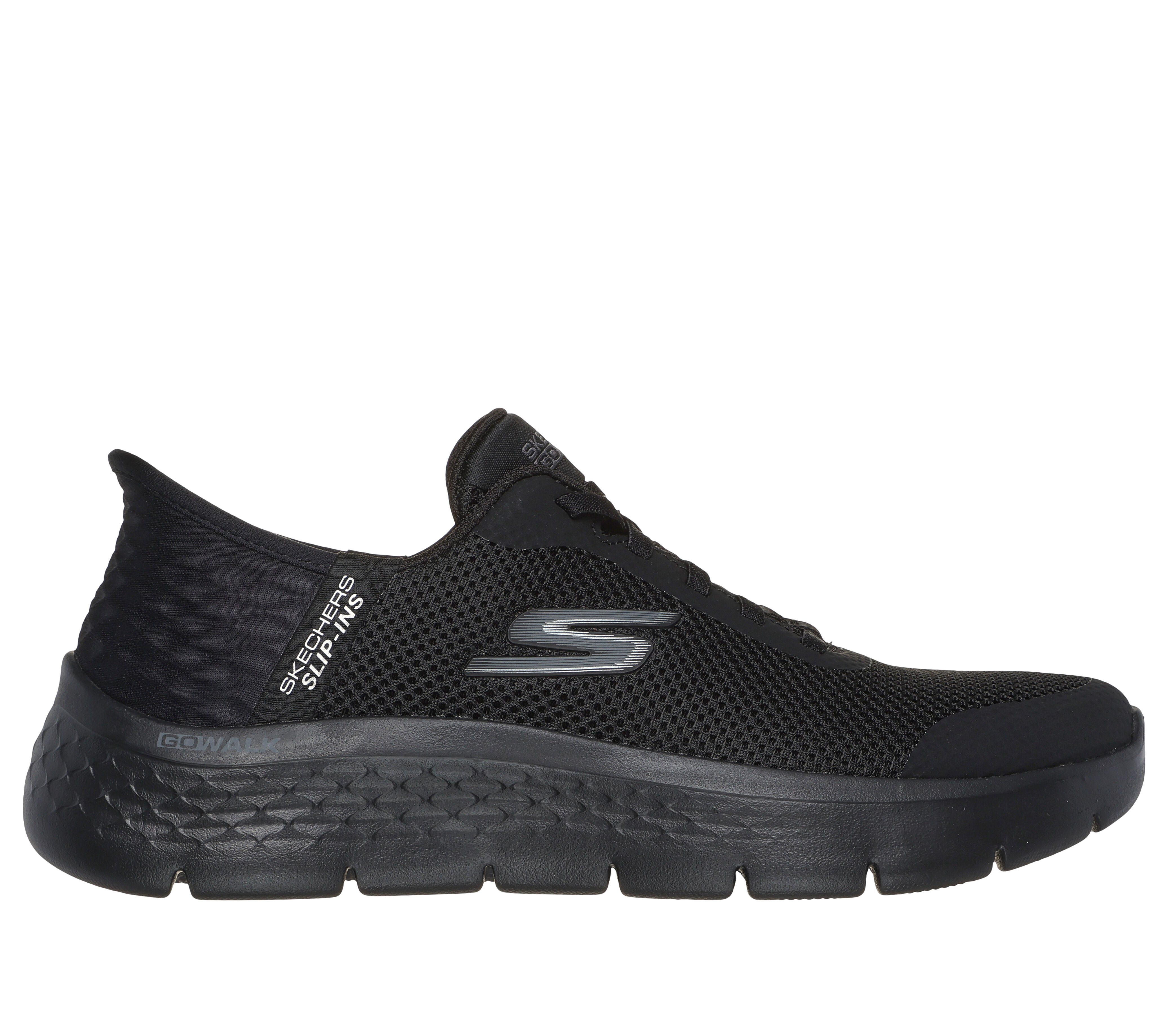 Skechers Women s Slip Ins Go Walk Flex Wide Black Mono Size 9