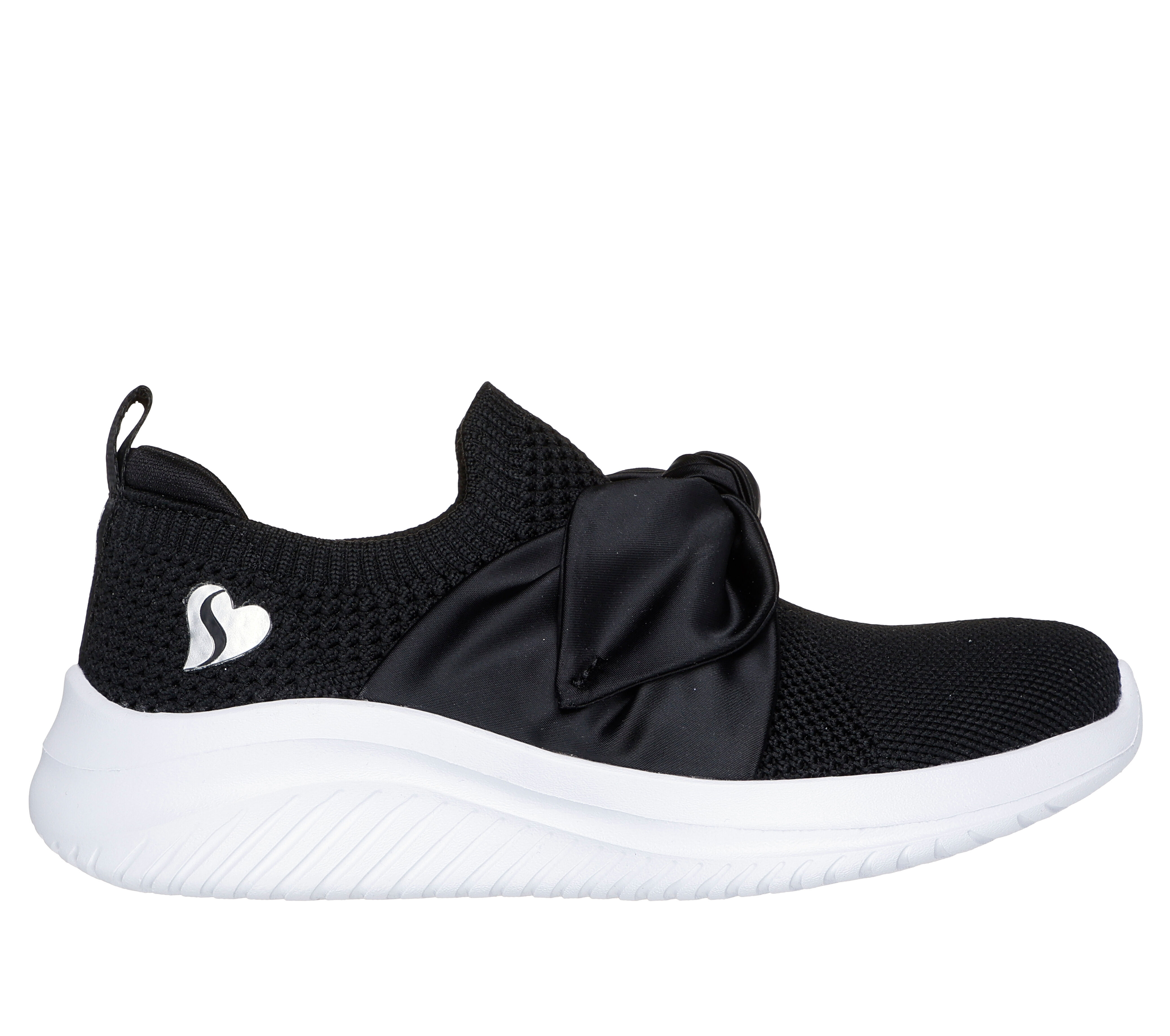 Girls black skechers shop