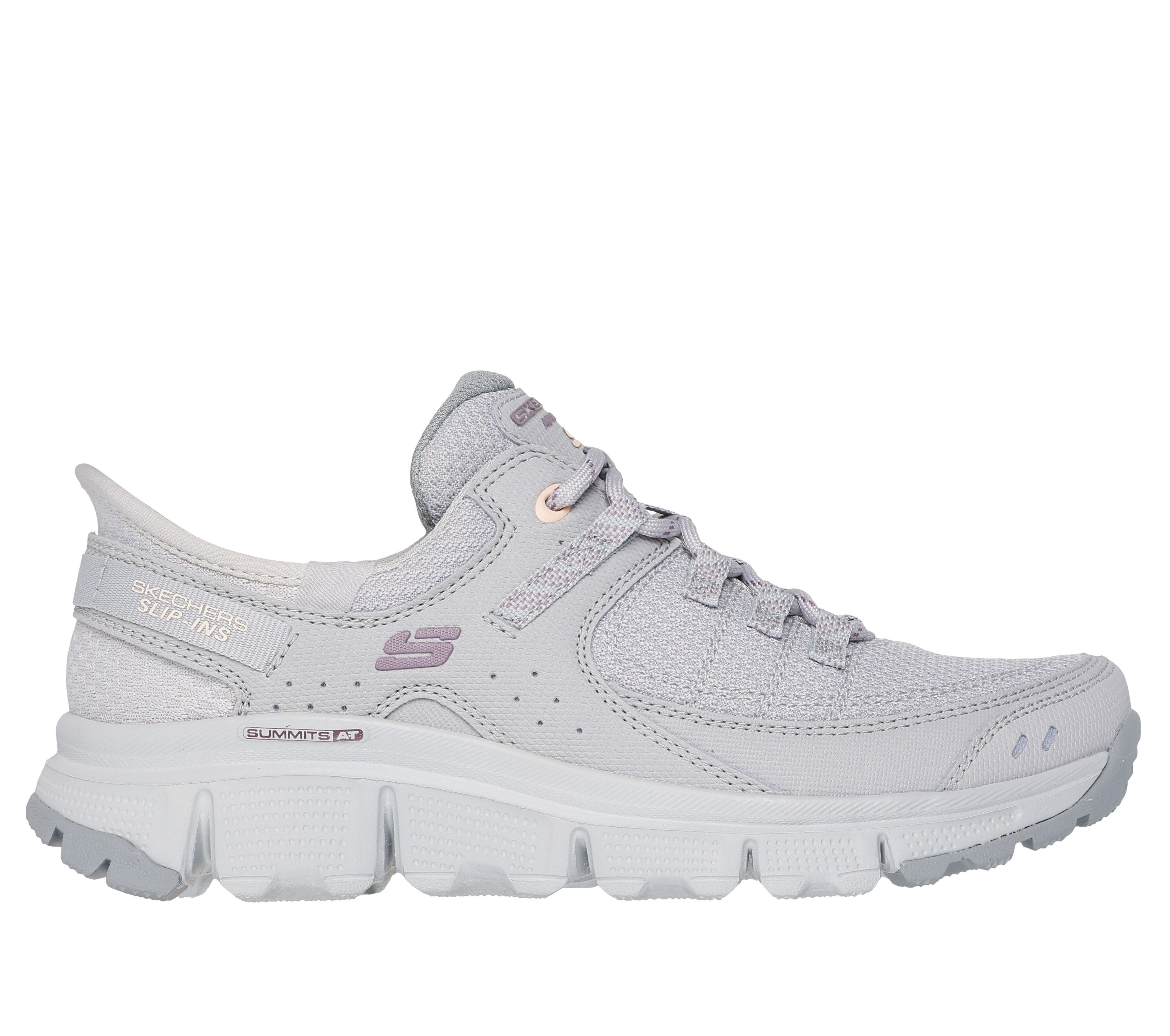 Skechers Women s Slip ins Summits AT Sneaker in Gray Size 8.0 Vegan Medium Width