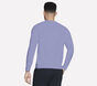 GO DRI All Day Long Sleeve Tee, PURPLE / WHITE / HOT PINK, large image number 1