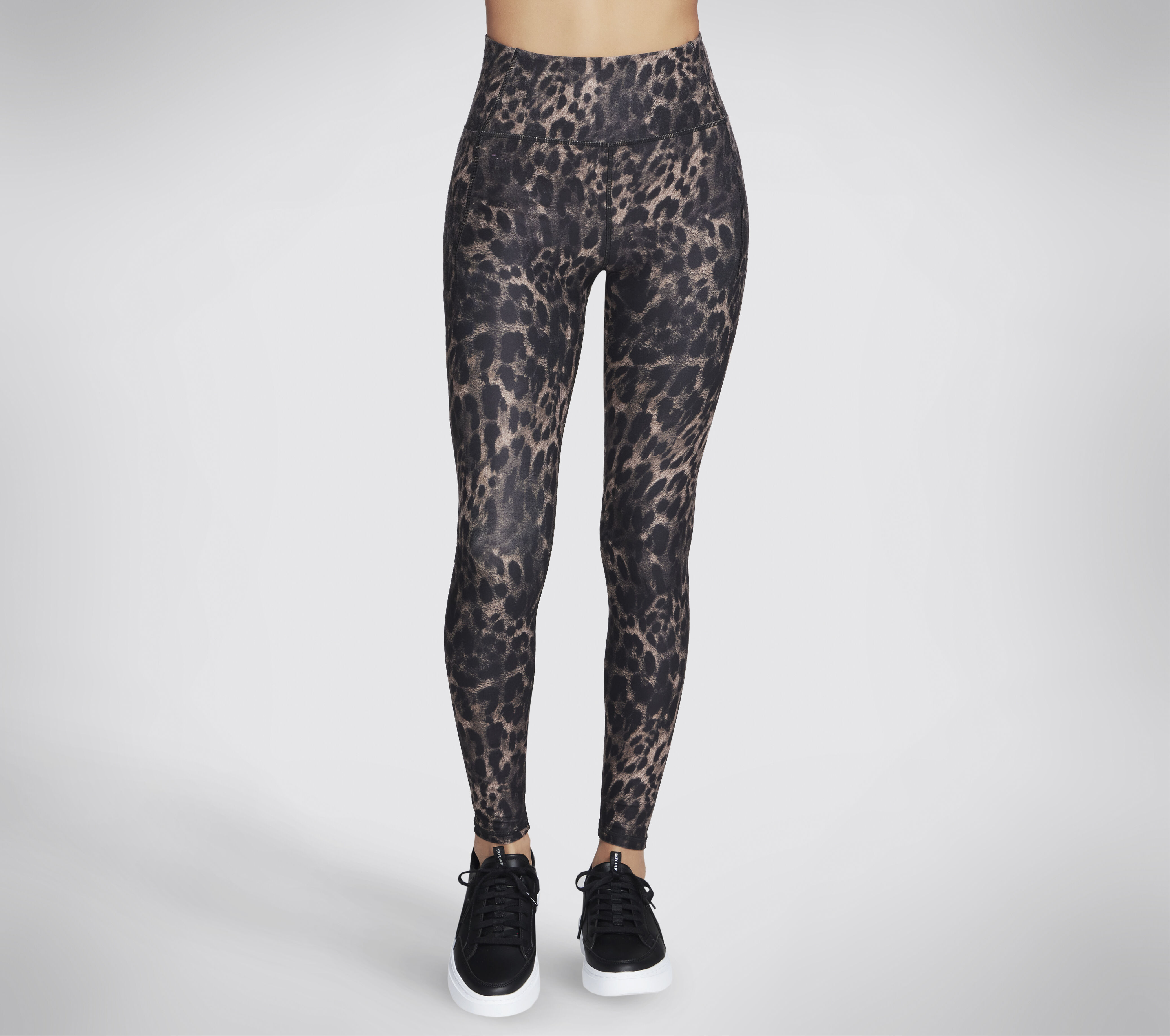 Skechers Women s Diamond Brushed Cheetah High Waisted Legging in Natural Taupe Size 3XL