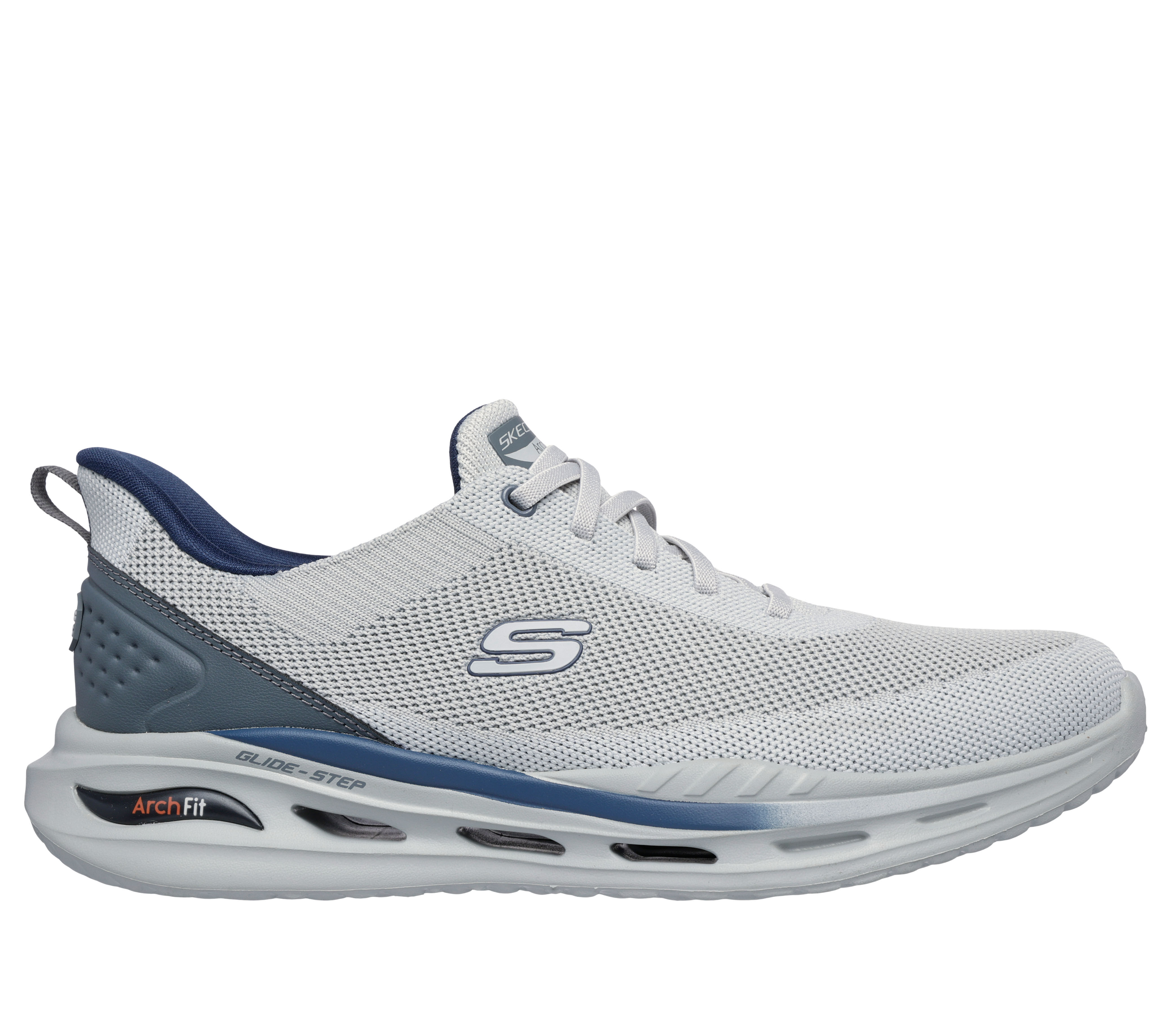 Light grey skechers deals