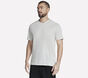 GO DRI Pima Signature V-Neck, BLANC / TAUPE, large image number 2