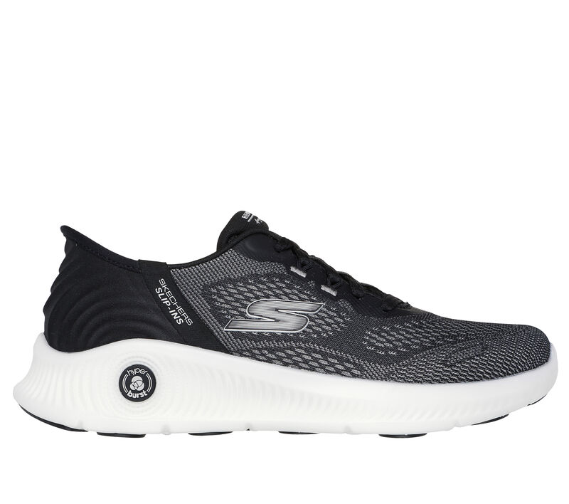 Skechers Slip-ins: GO WALK Anywhere - Callie, BLACK / WHITE, largeimage number 0