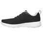 Skechers GOwalk Joy - Upturn, BLACK/AQUA, large image number 4