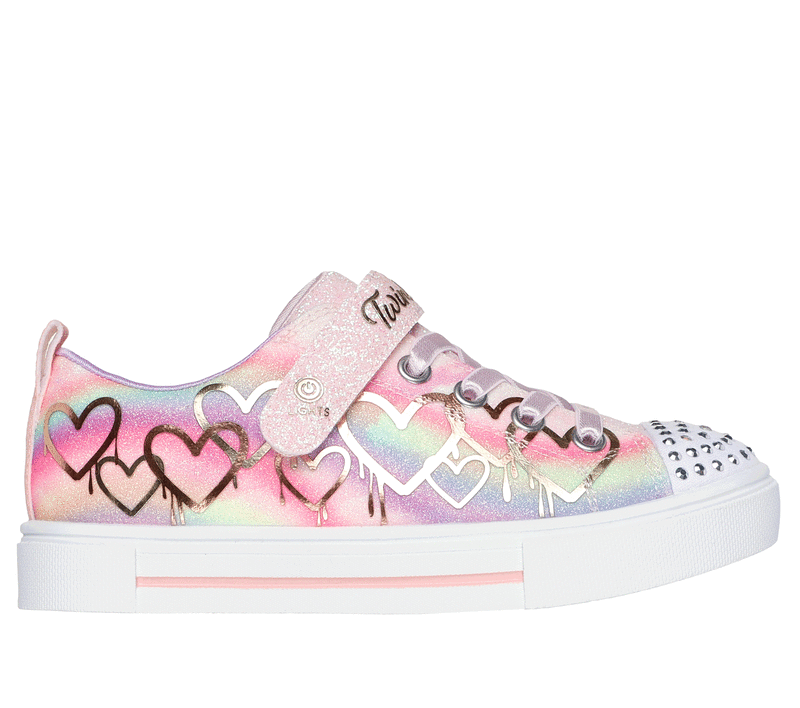 Skechers Girl s Twinkle Toes Twinkle Sparks Ombre Love Sneaker in Light Pink Size 13.0 Medium Width