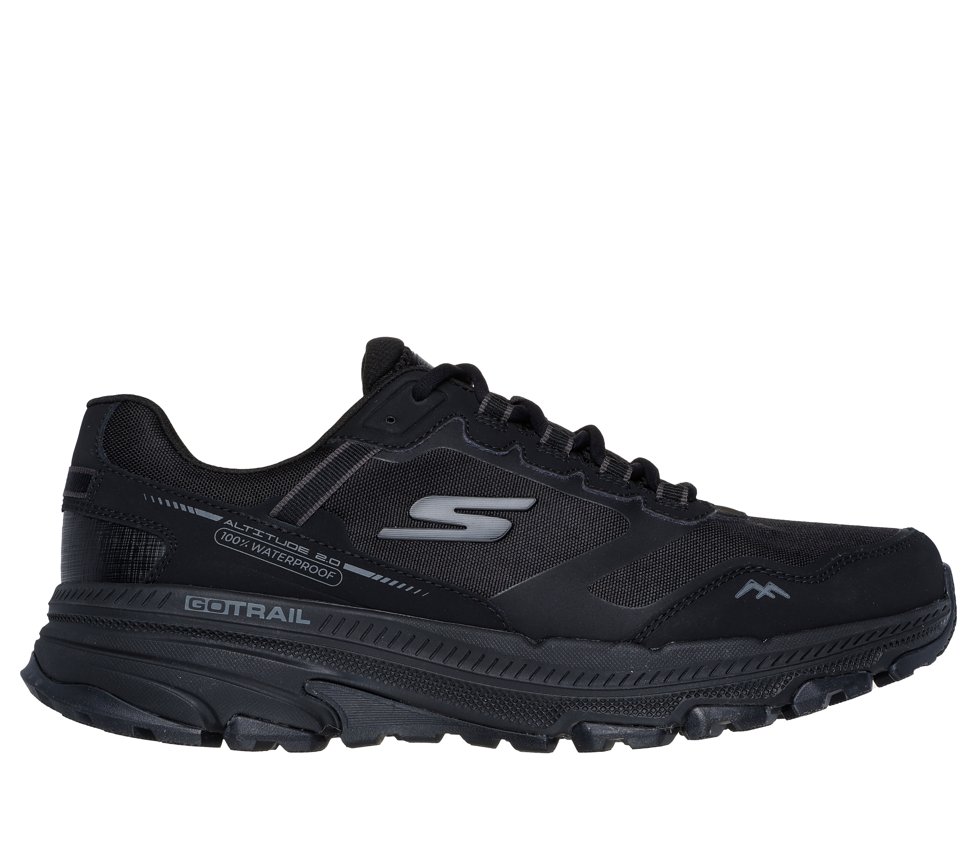 Black waterproof skechers hotsell