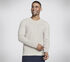 GO KNIT Waffle Henley, BROWN / WHITE, swatch