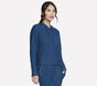 Diamond Brushed Hoodie, TURQUOISE / BLEU MARINE, large image number 2