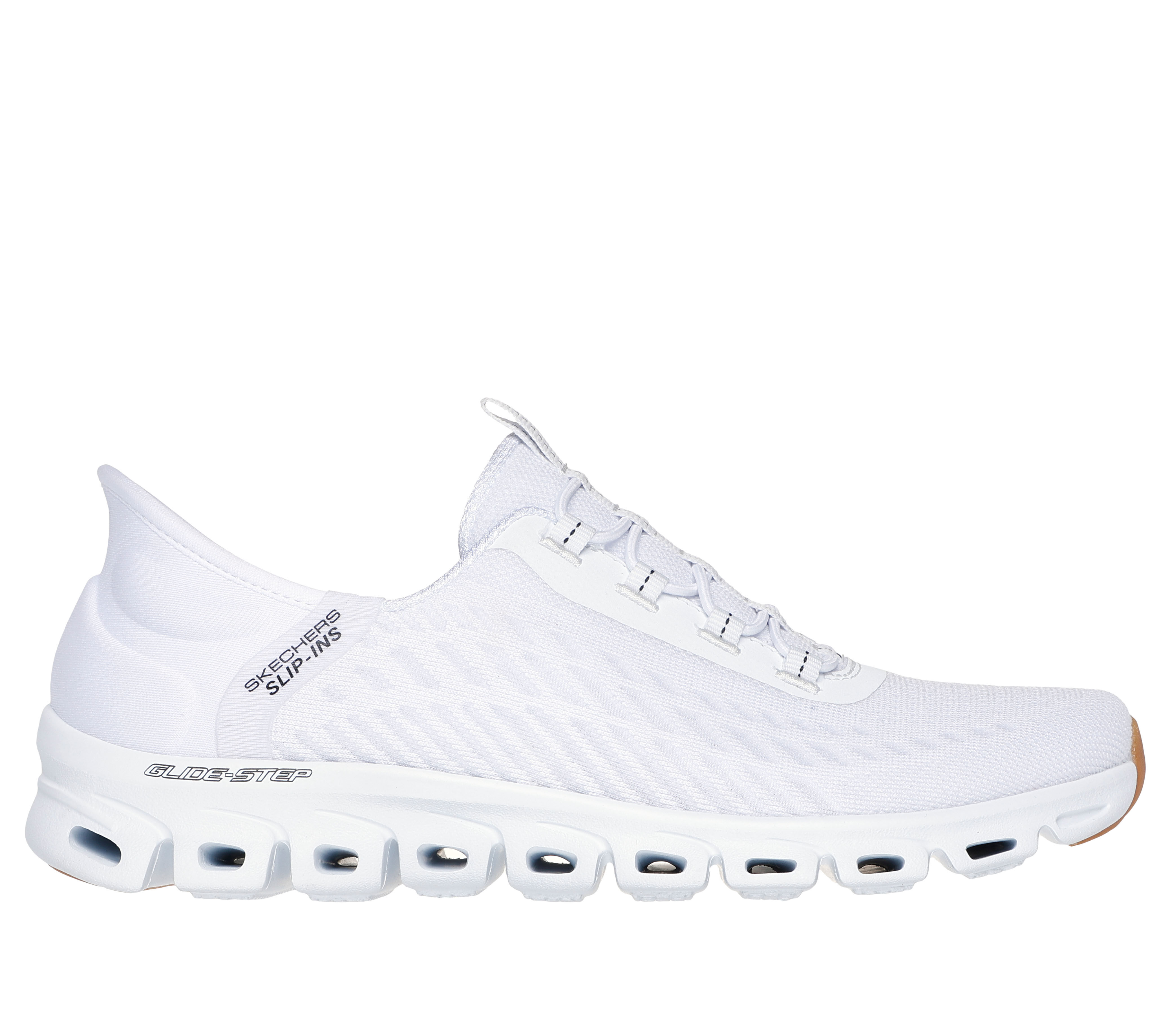 Skechers Women s Slip ins Glide Step Tranquility Sneaker in Natural Size 8.5 Vegan Medium Width Machine Washable