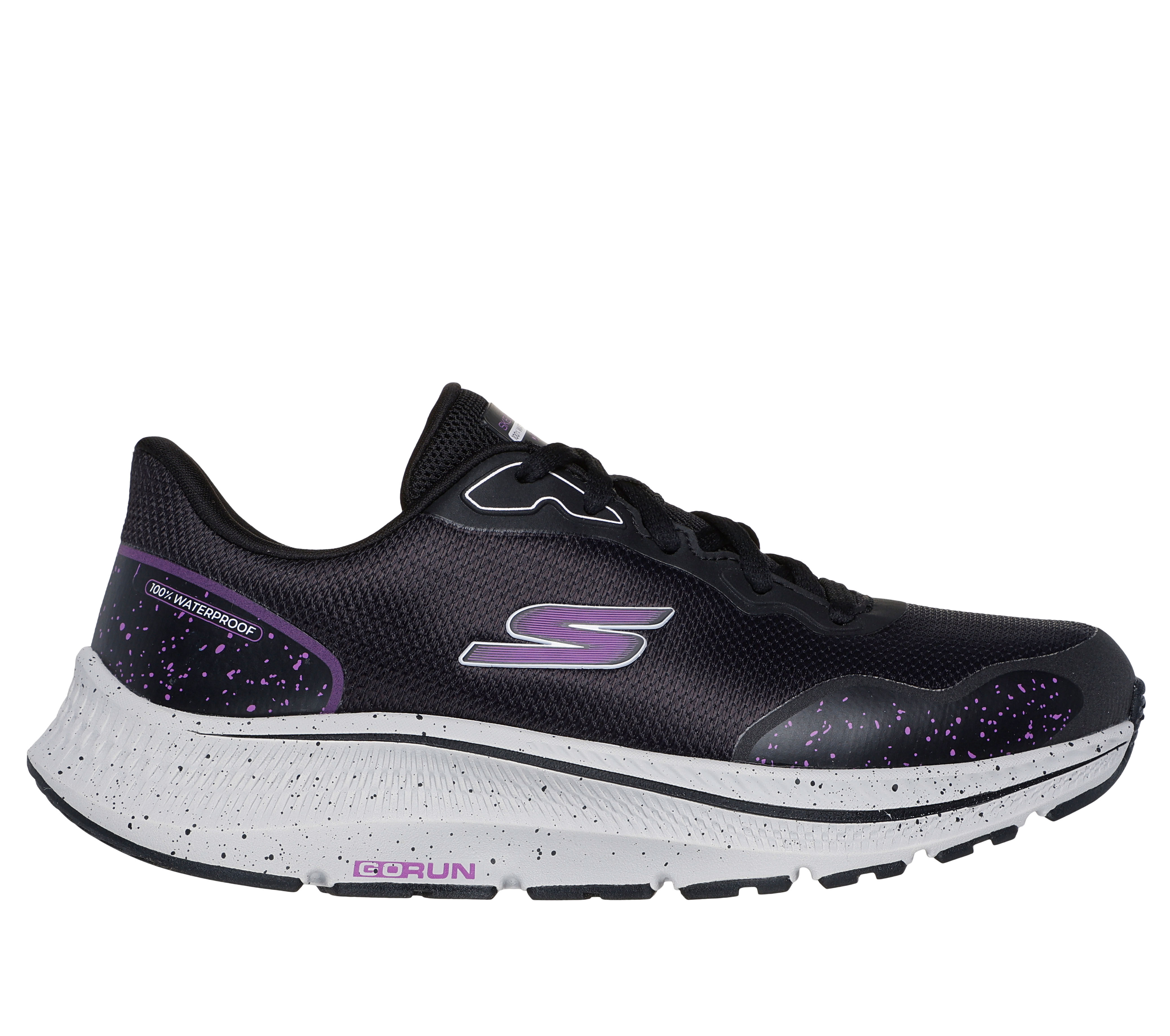 Black skechers running shoes new arrivals