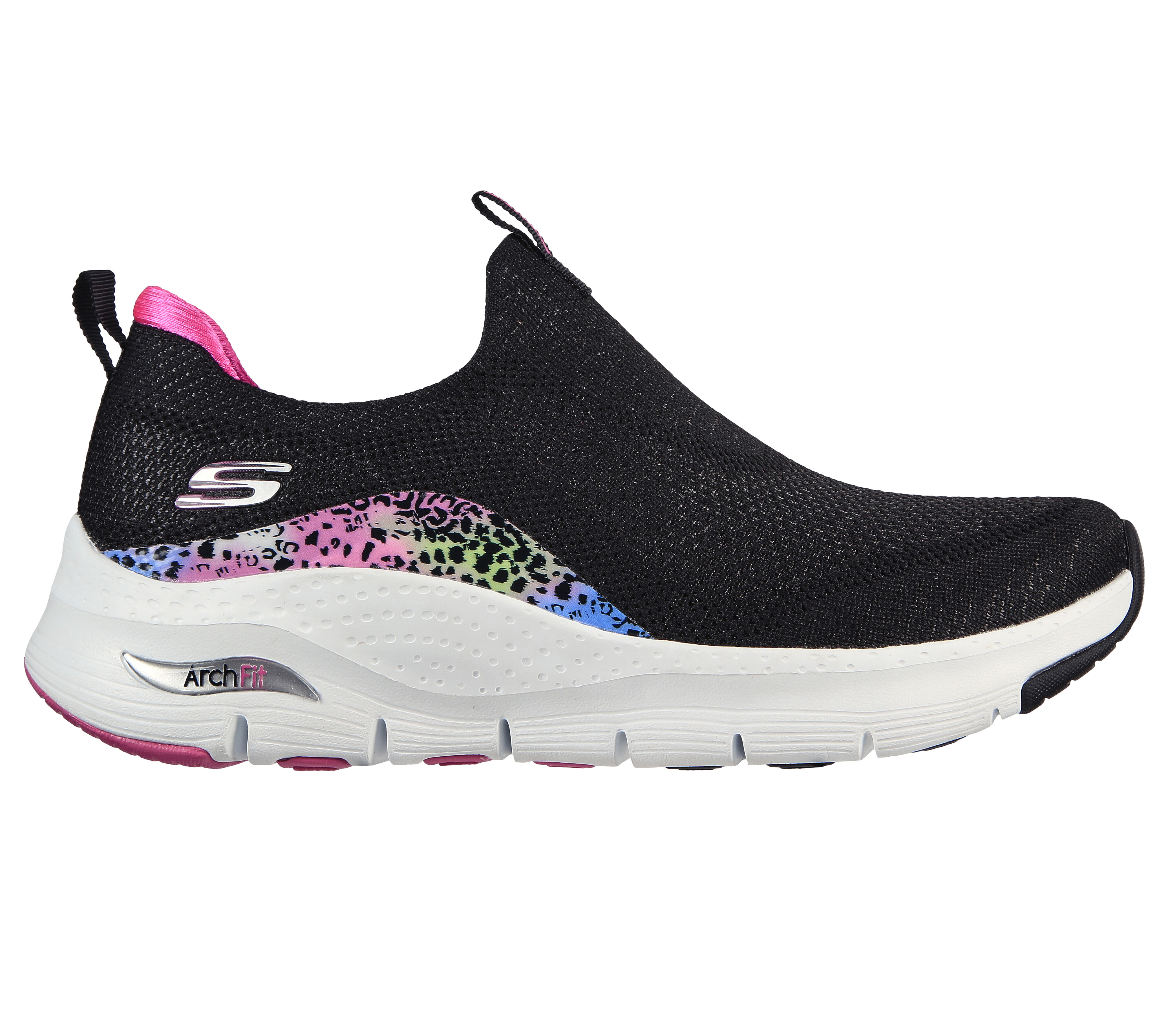 skechers black sport shoes