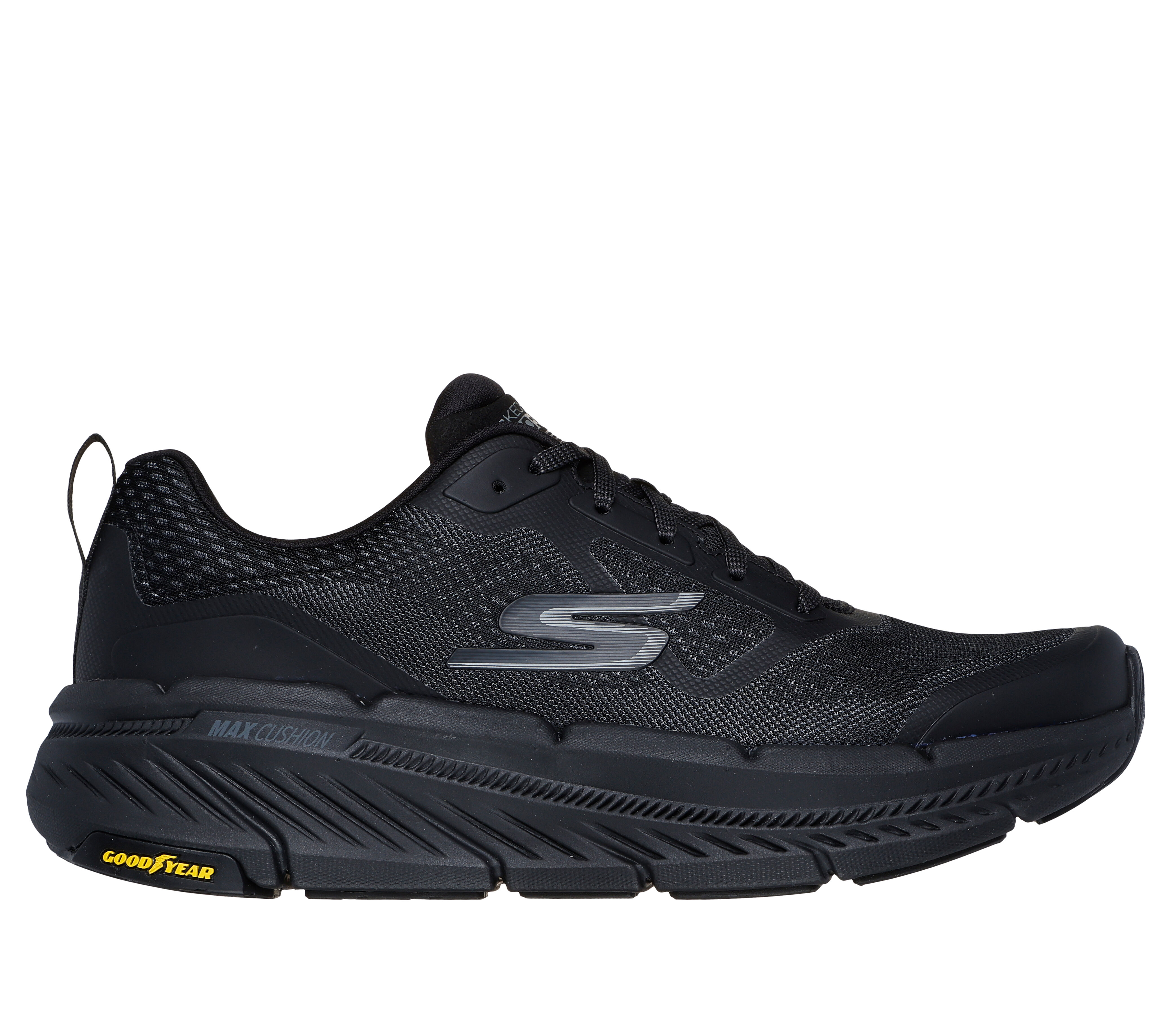 Black cushioned shoes store