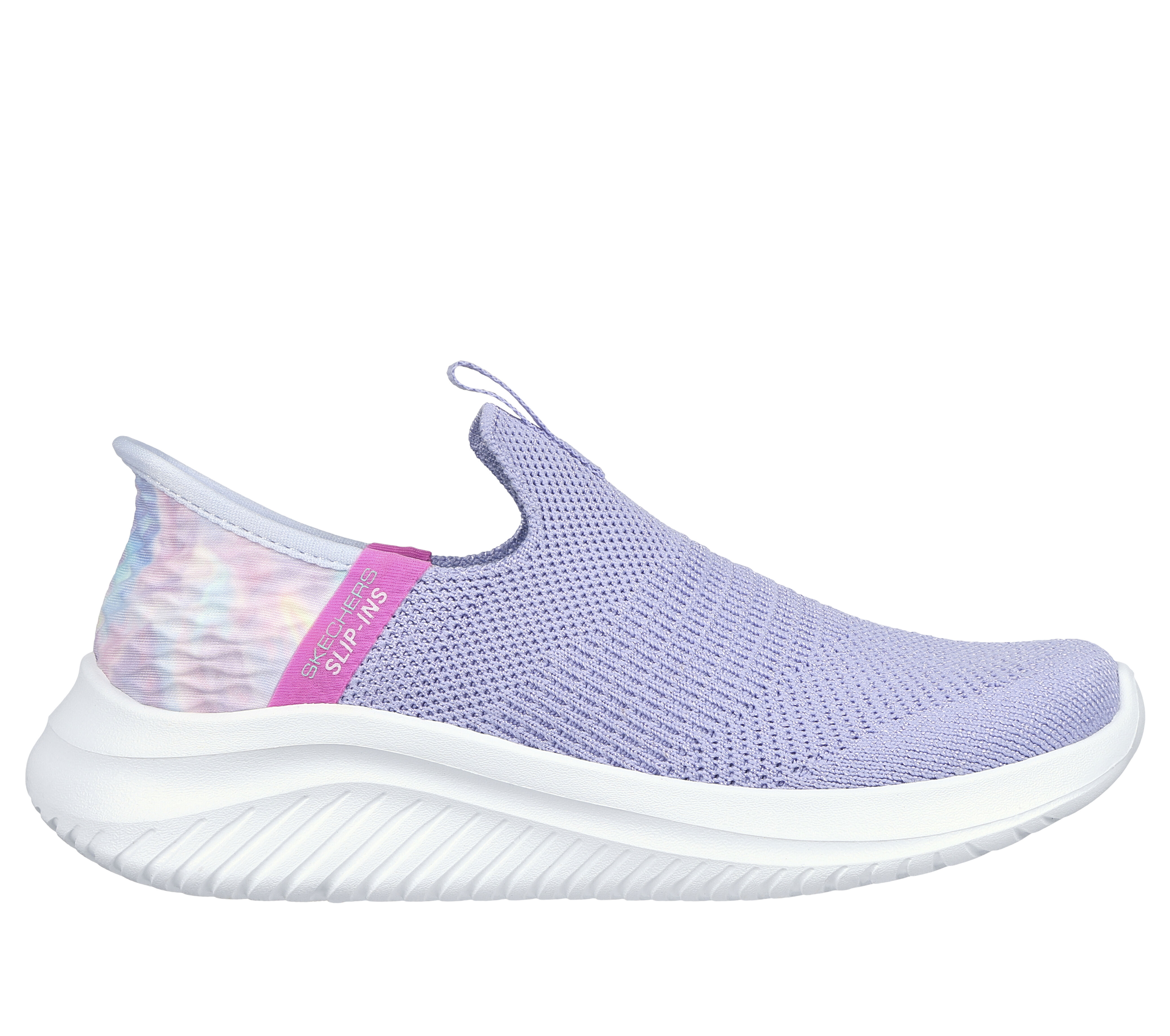 Purple skechers slip on top