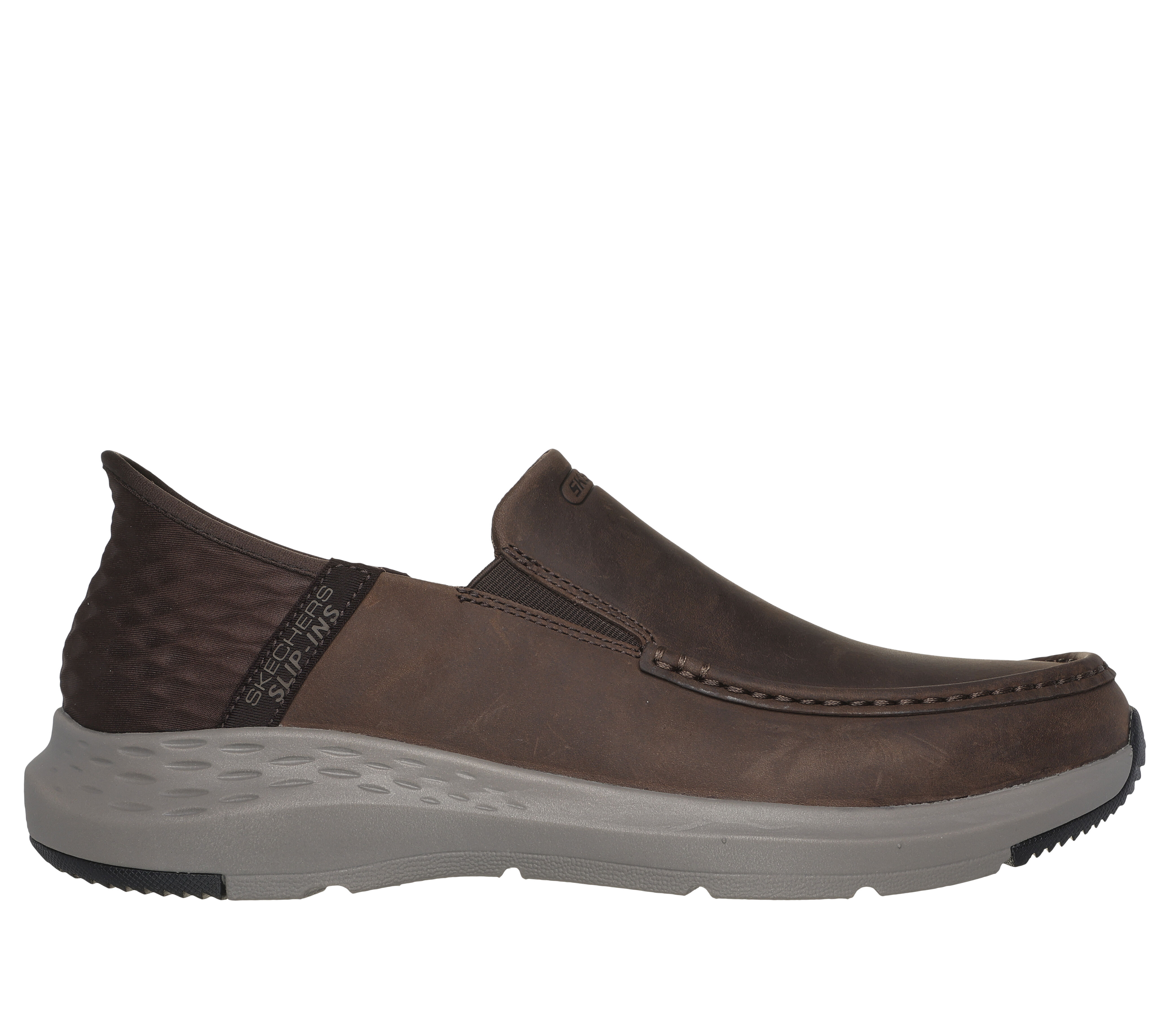 Skechers leather slip on shop