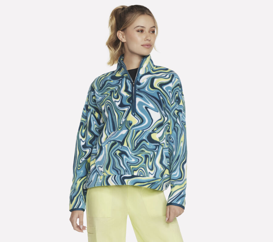 Tres-Air 1/4 Zip, GREEN / BLUE, largeimage number 0