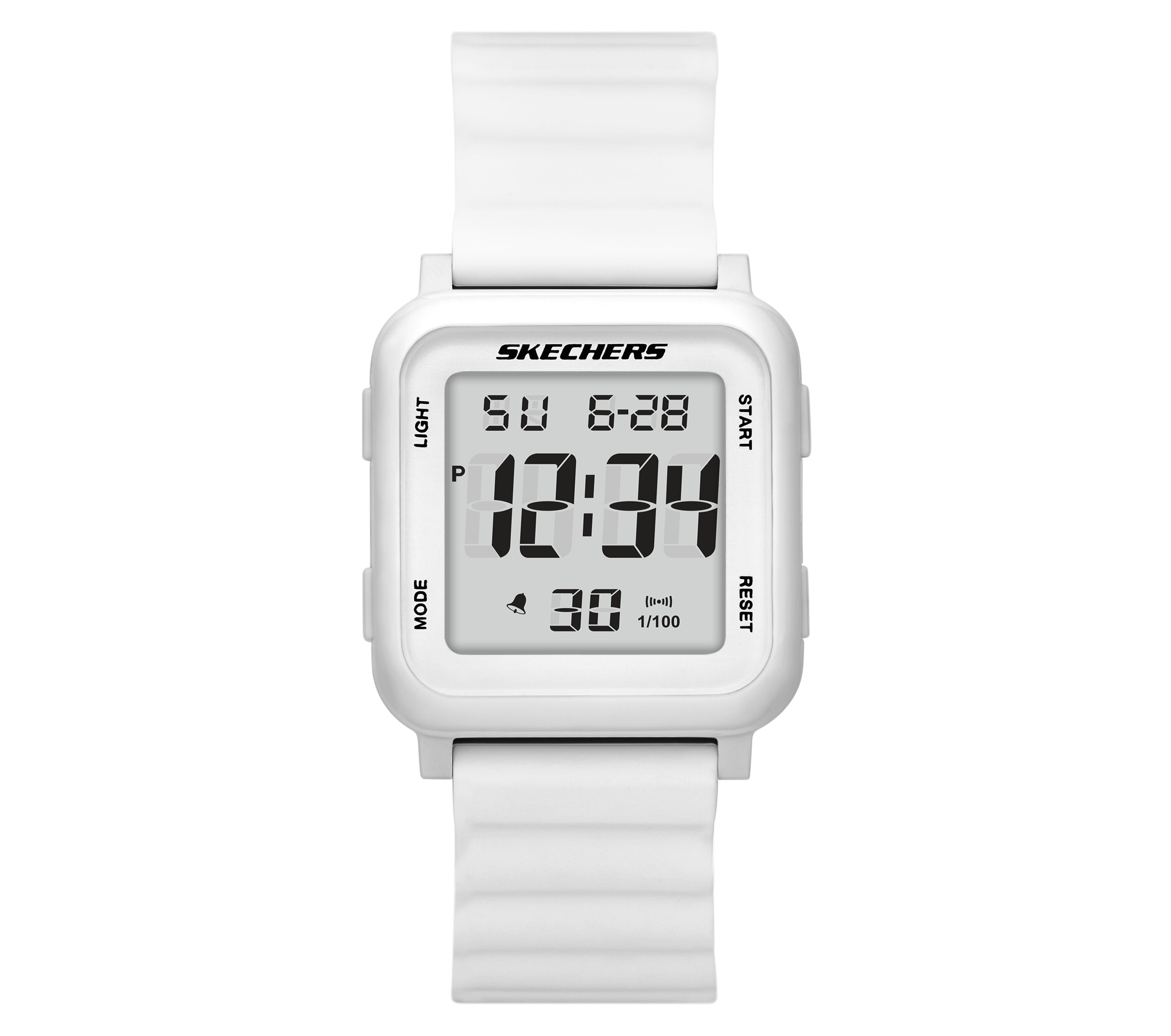 White digital watch outlet