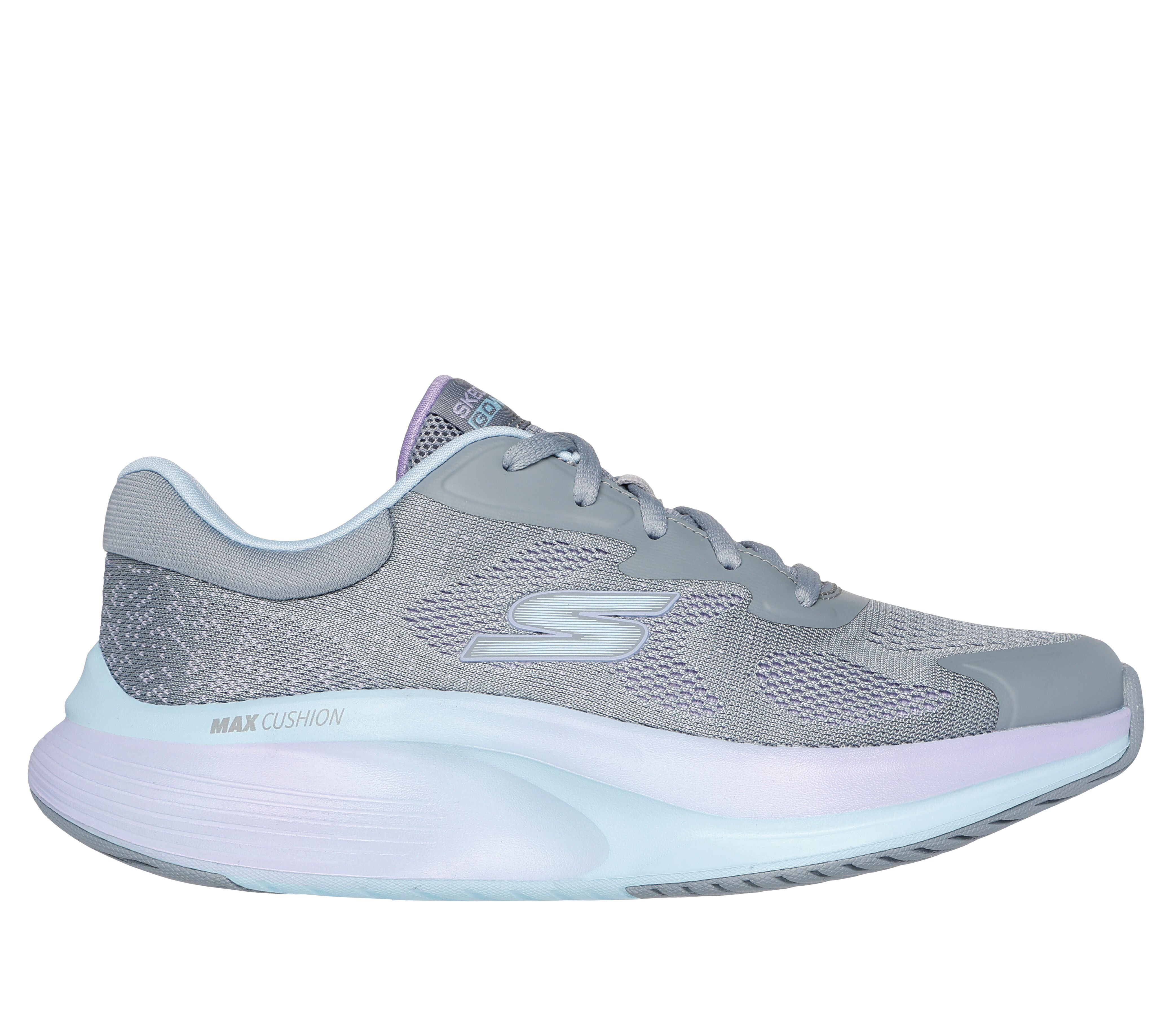 Skechers Women s GO WALK MAX Walker Vea Sneaker in Gray Aqua Size 7.5 Medium Width Machine Washable