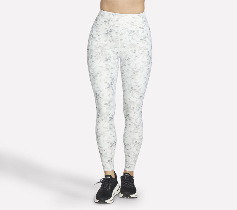 GO FLEX RIB Floral Mirage Full Length High-Waisted Legging, SILVER / GRAY, largeimage number 0