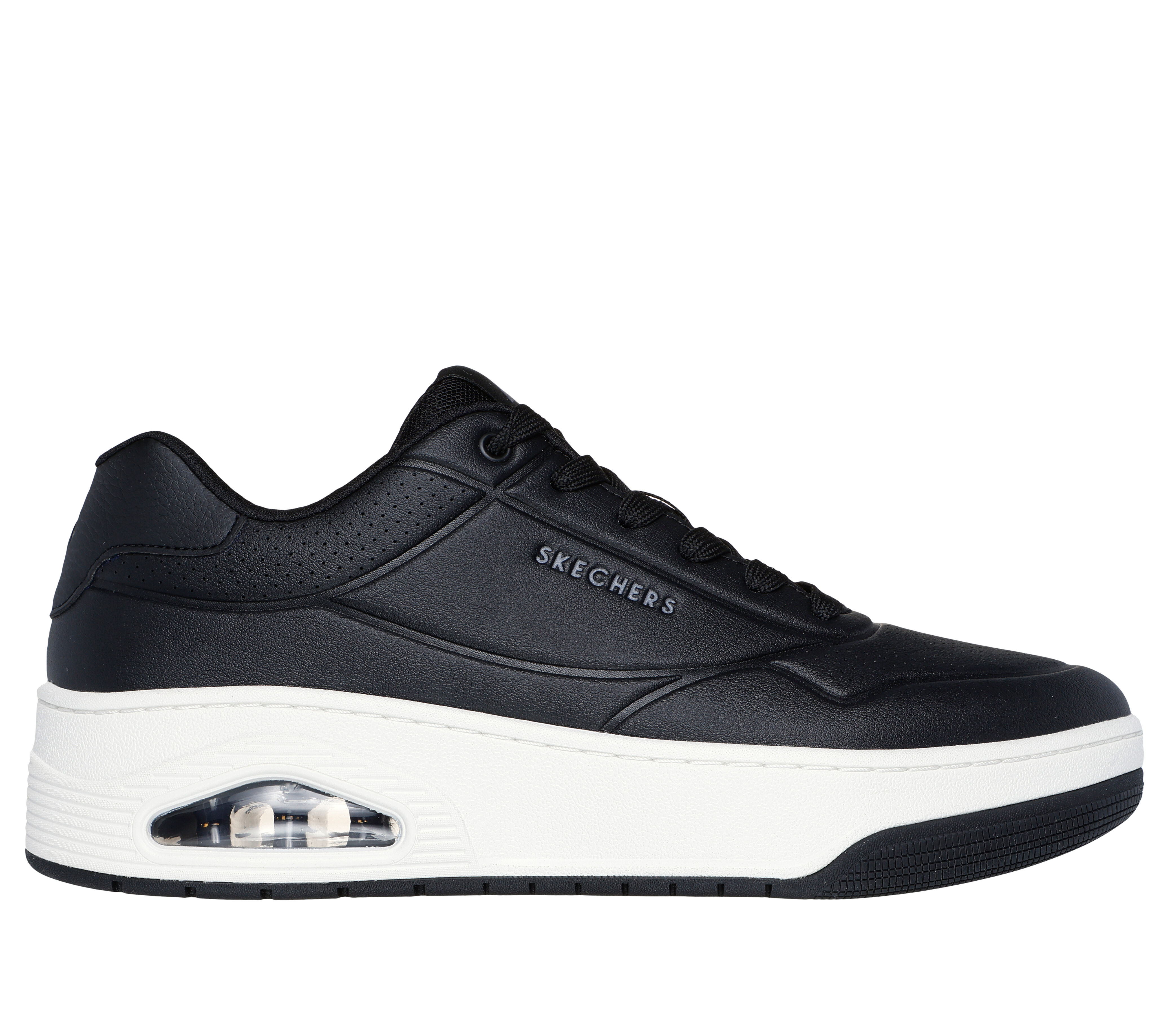 Black skechers uno shop