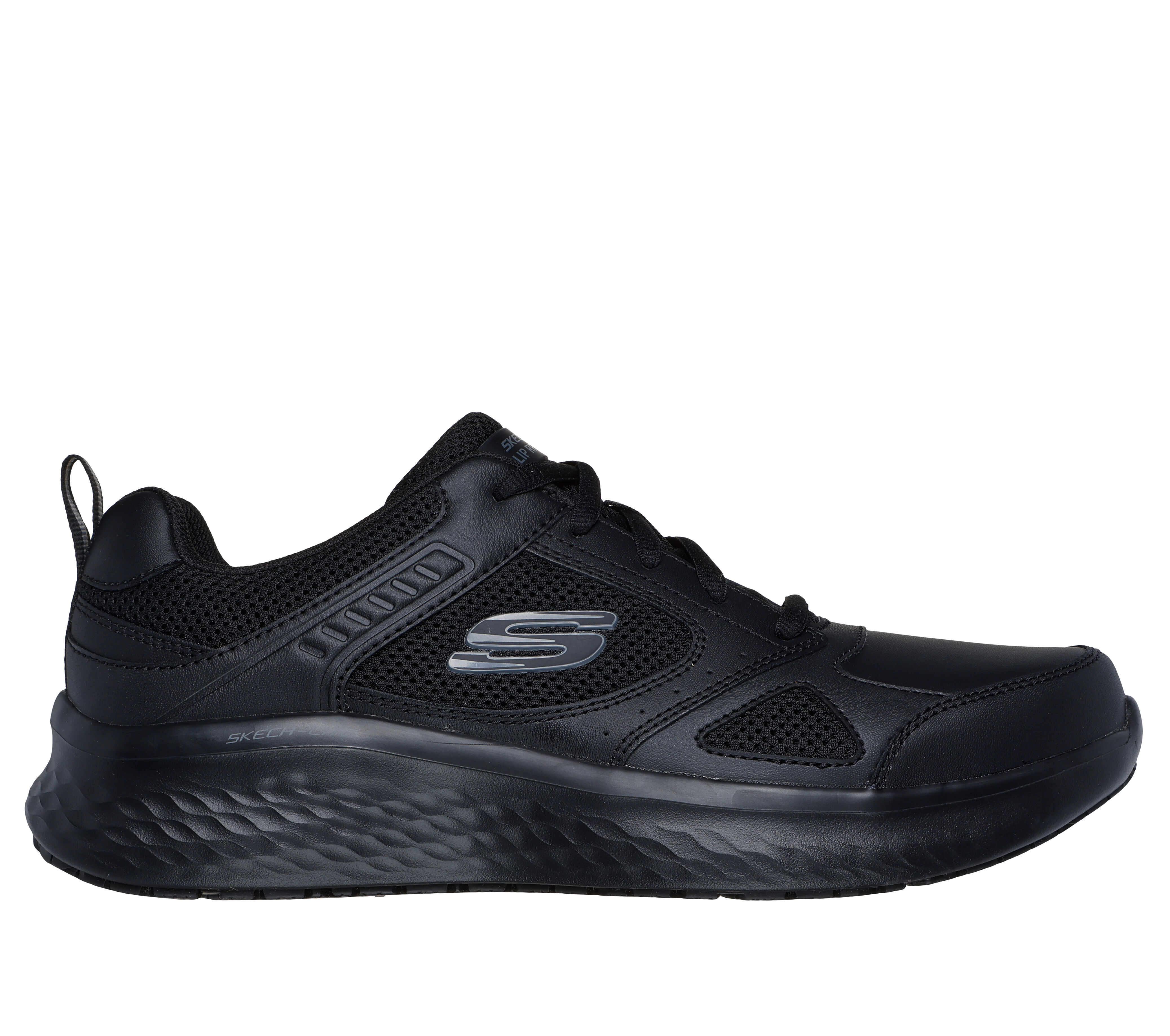 Black skechers shape ups for work store
