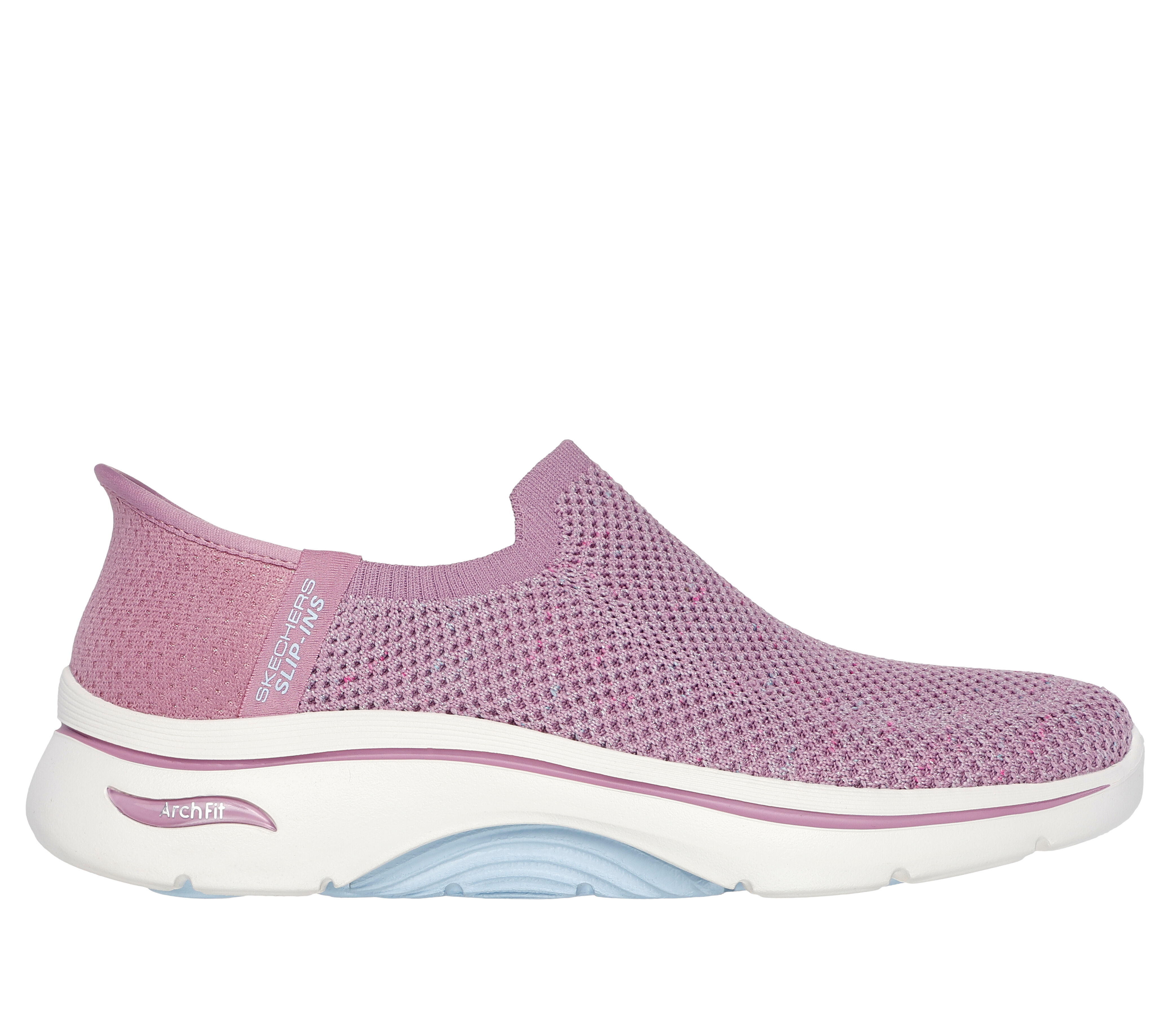Purple skechers go walk shoes shop