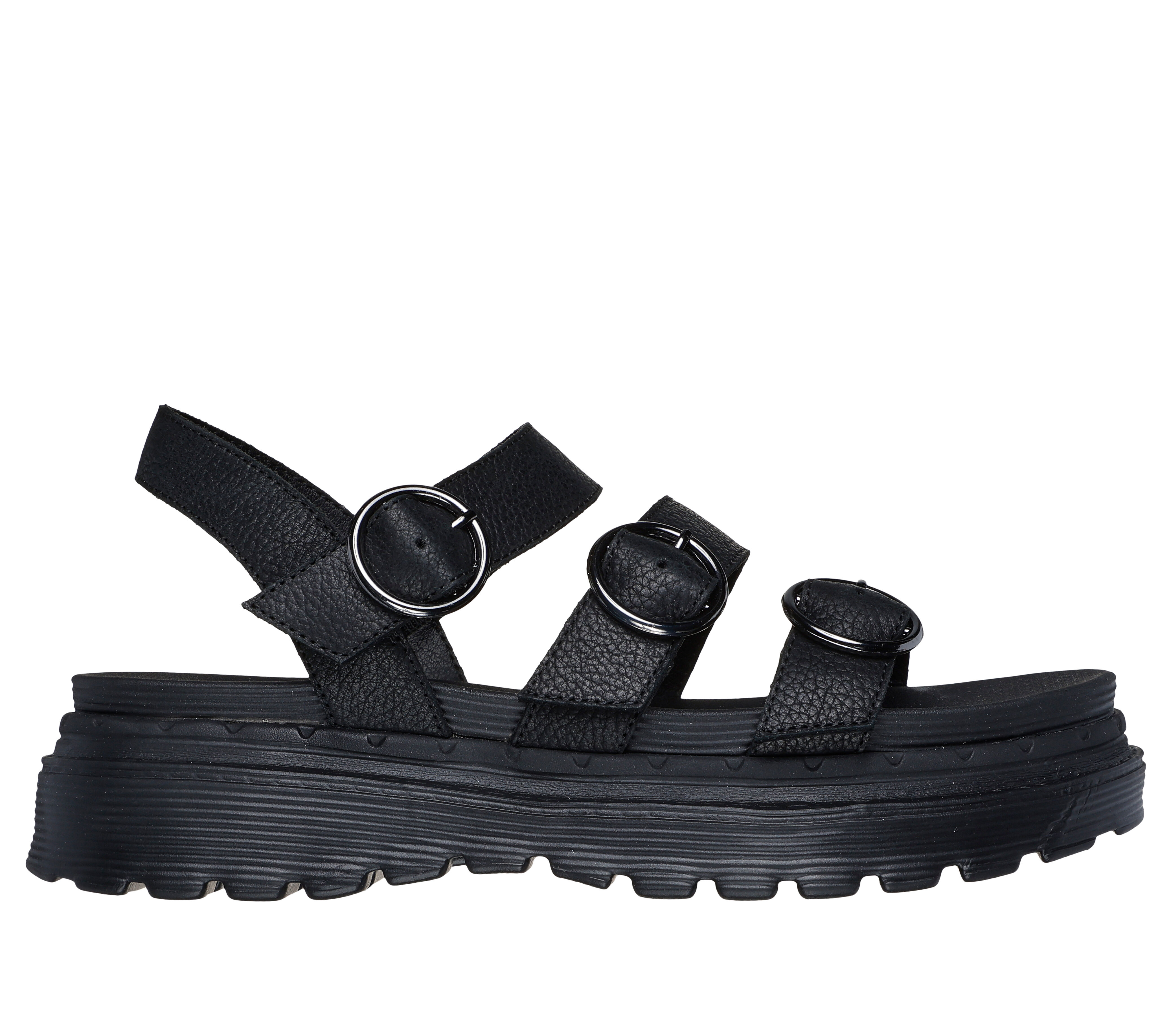 Black platform skechers deals