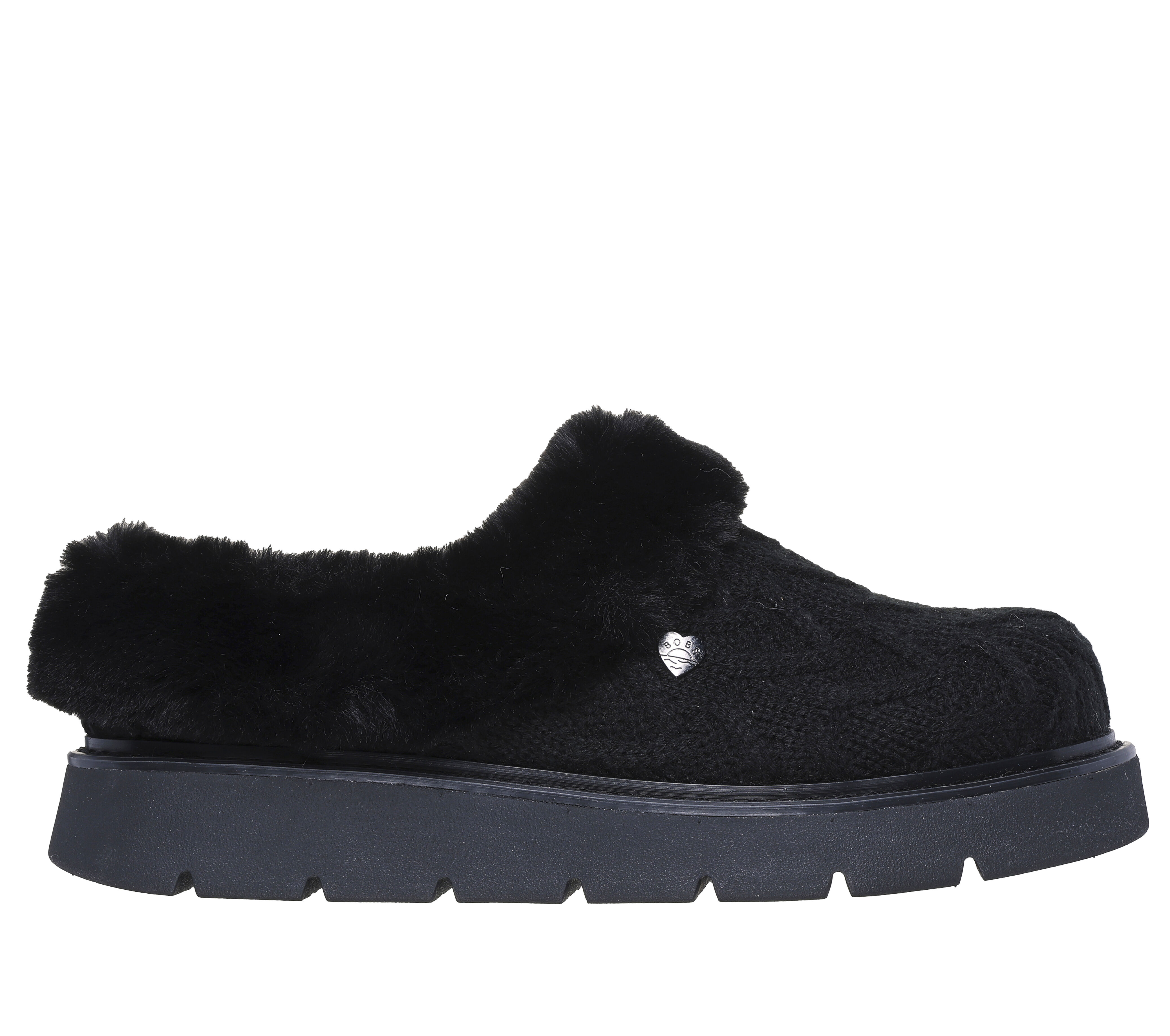 Skechers Women s BOBS Keepsakes Lite Warm Regards Slipper in Black Size 7.5 Medium Width