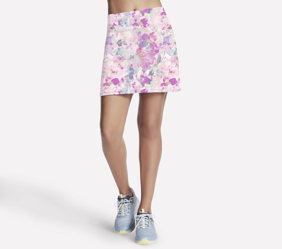 GO WALK Seascape Floral Skort, CORAL / MULTI, largeimage number 0