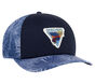 Palm Patch Trucker Hat, BLUE / GRAY, large image number 4
