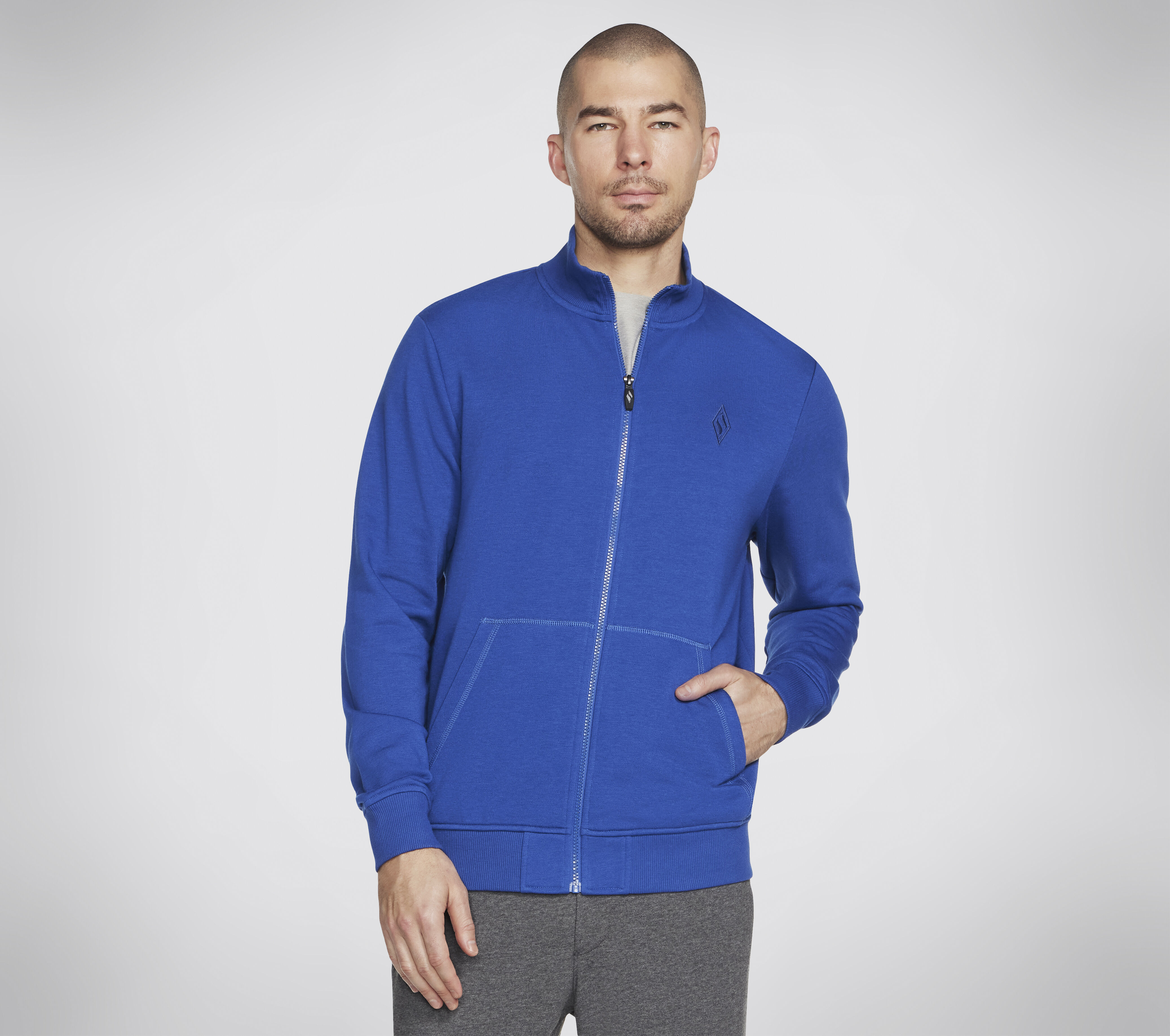 Hoodless top fleece jacket