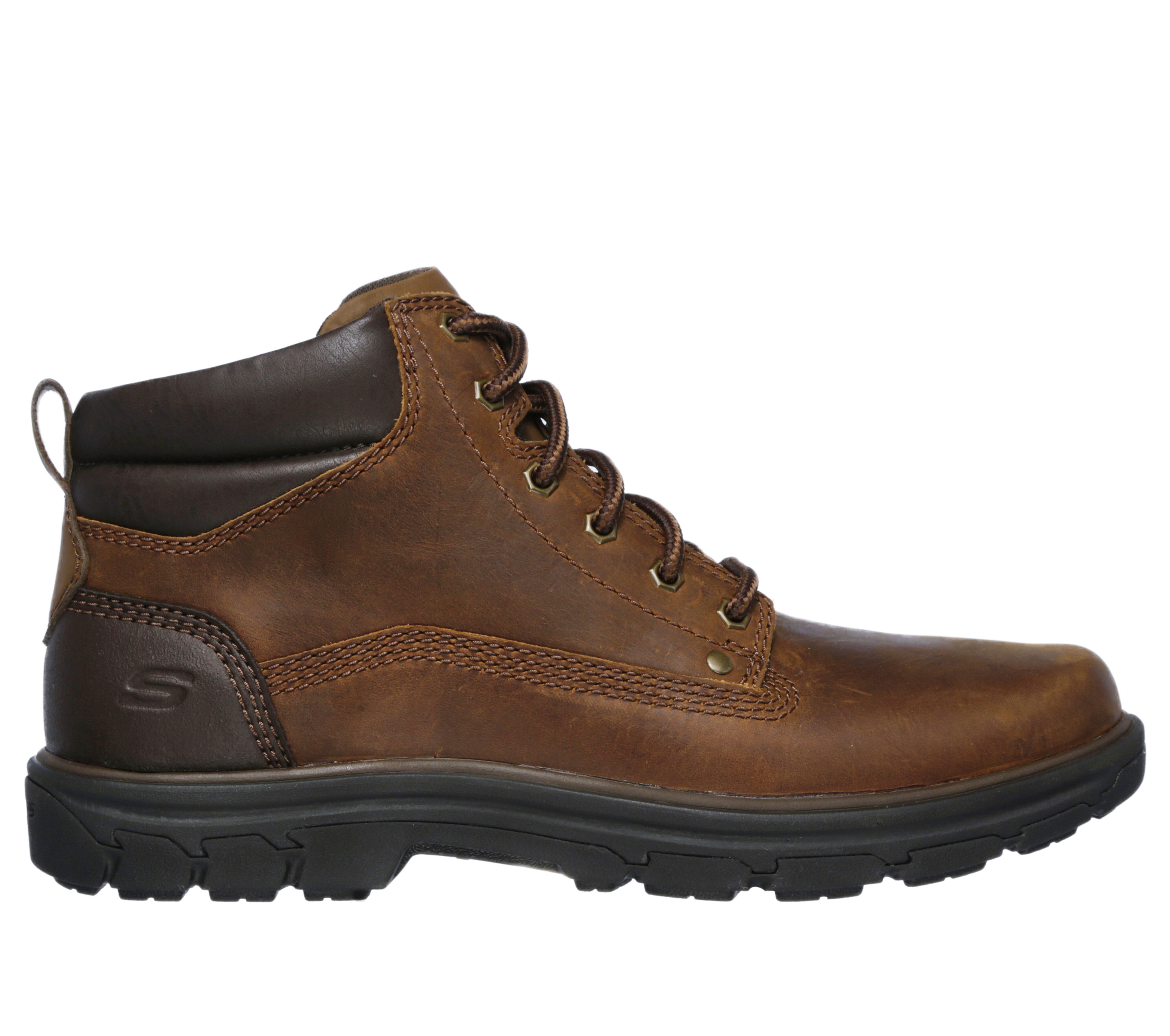 Skechers mens 2025 boots with zipper