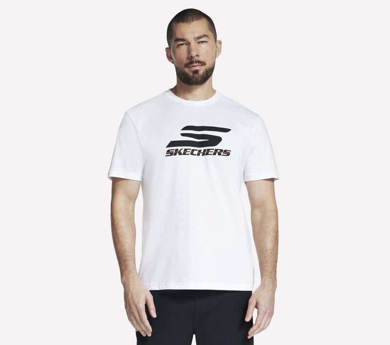 Performance Logo Tee, BLANC, largeimage number 0