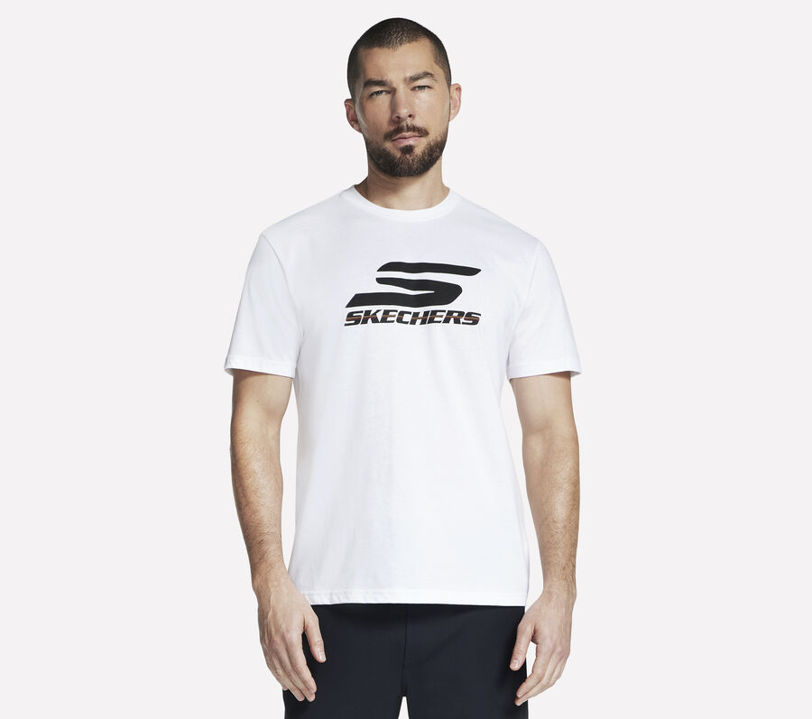 Performance Logo Tee, BLANC, largeimage number 0