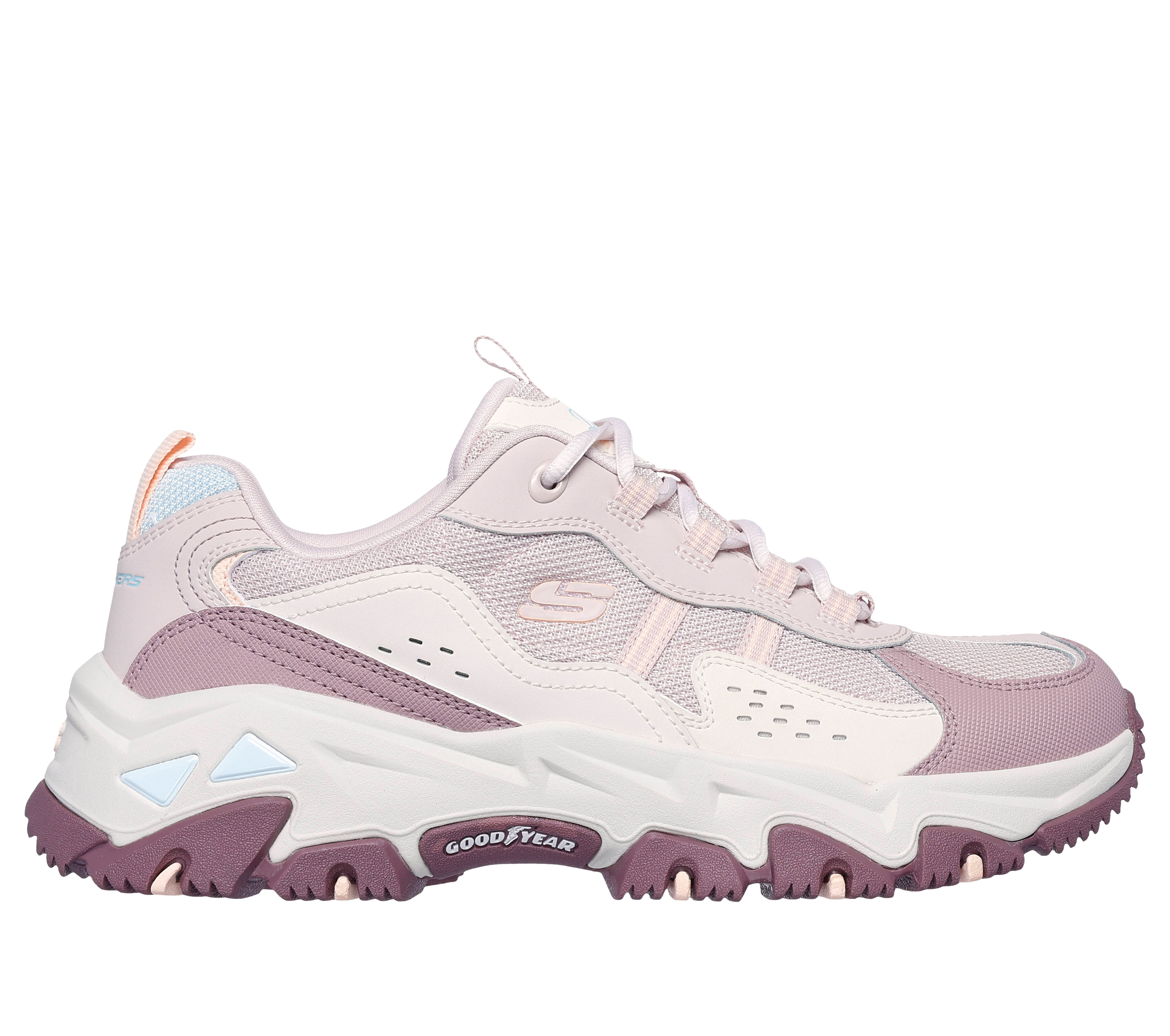 Skechers Women s D Lites Hiker Sneaker in Pink Size 8.5 Medium Width