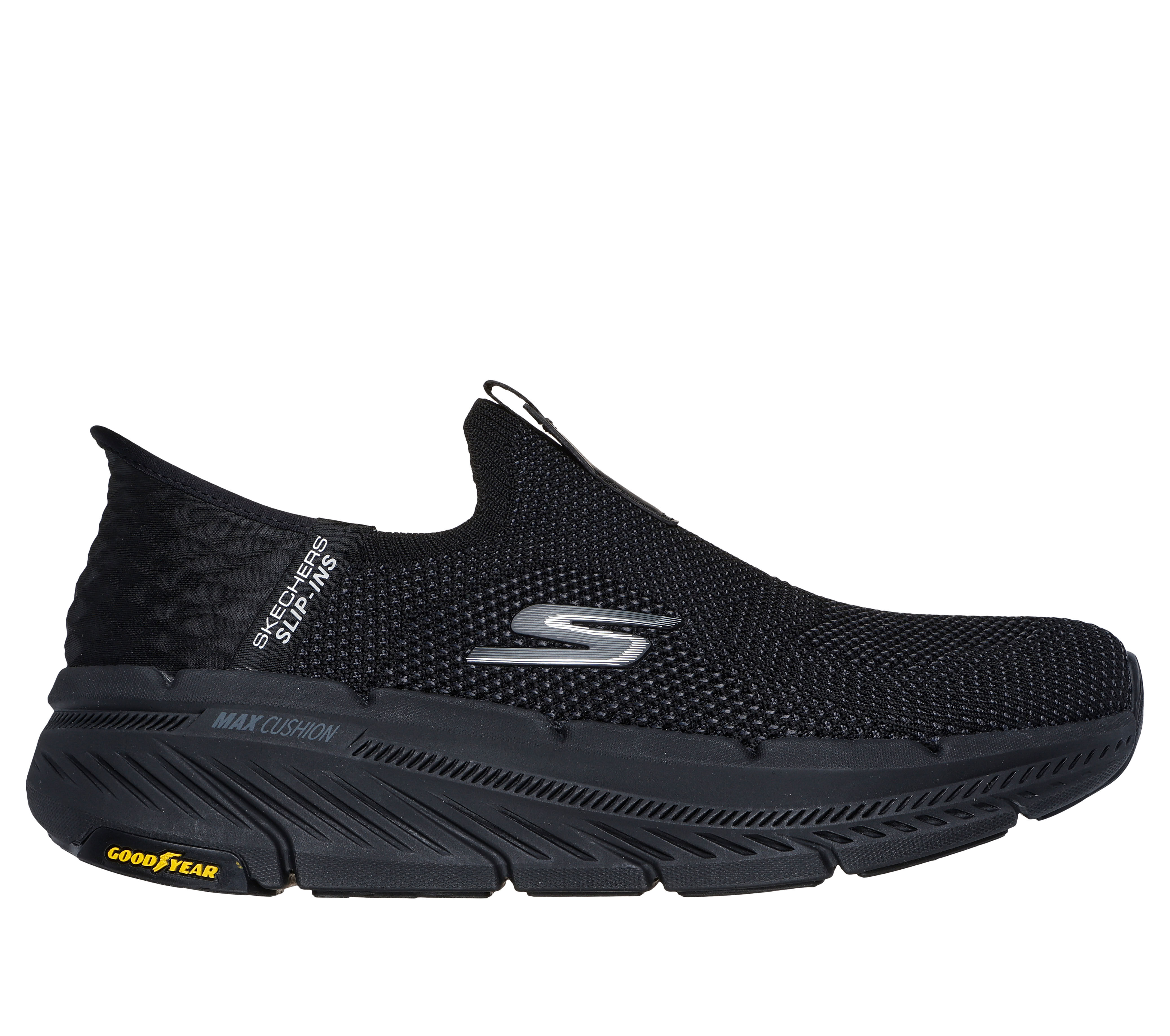 Black sketchers slip on discount