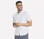 The GO WALK Air Short Sleeve Shirt, WHITE / TAUPE, large image number 2