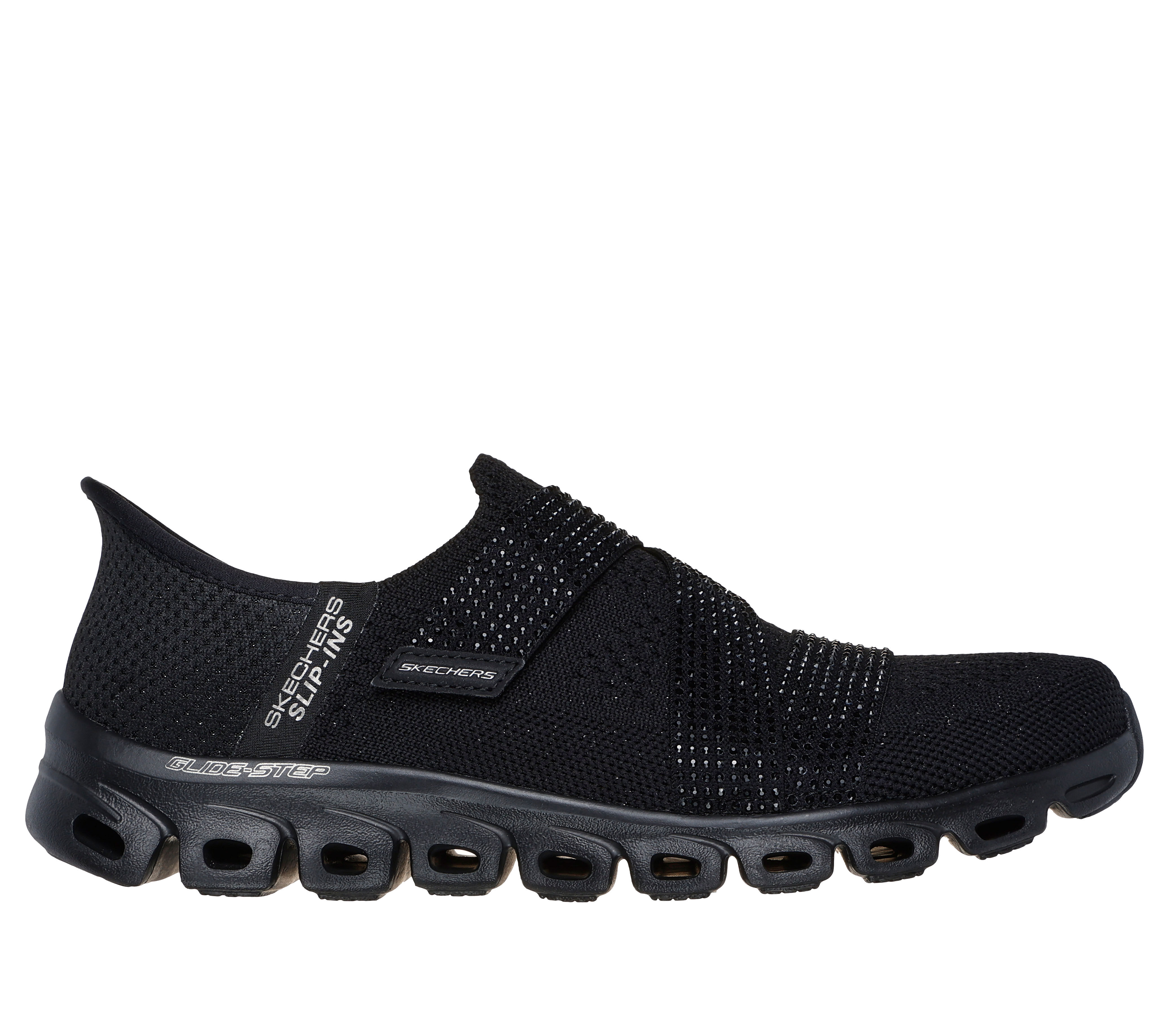 Black sketchers for men hotsell