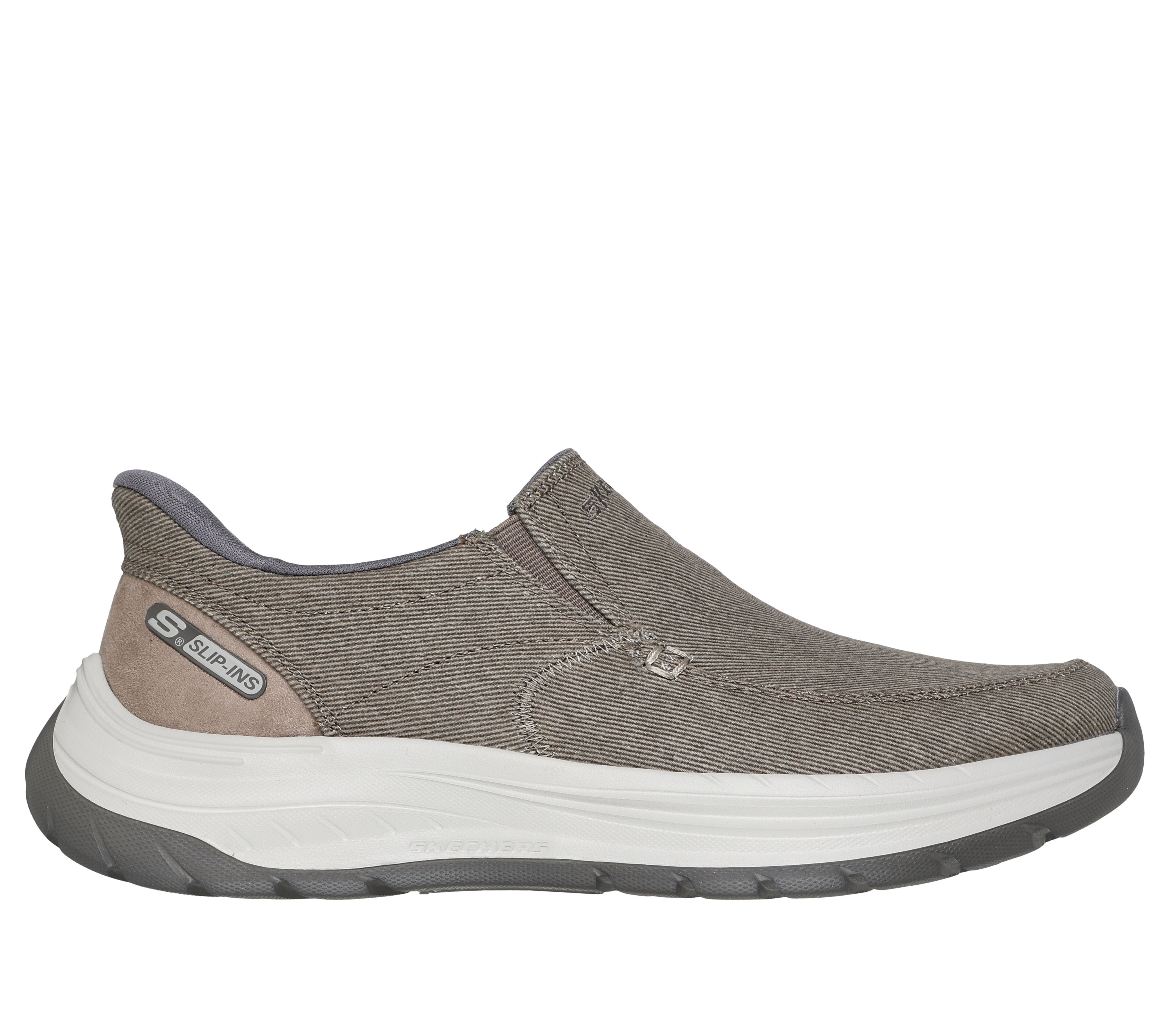 Skechers canvas slip on shoes on sale