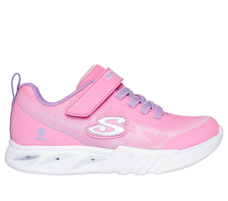 Skechers Girl s S Lights Flicker Flash Light Takeover Sneaker in Pink Size 3.0 Medium Width