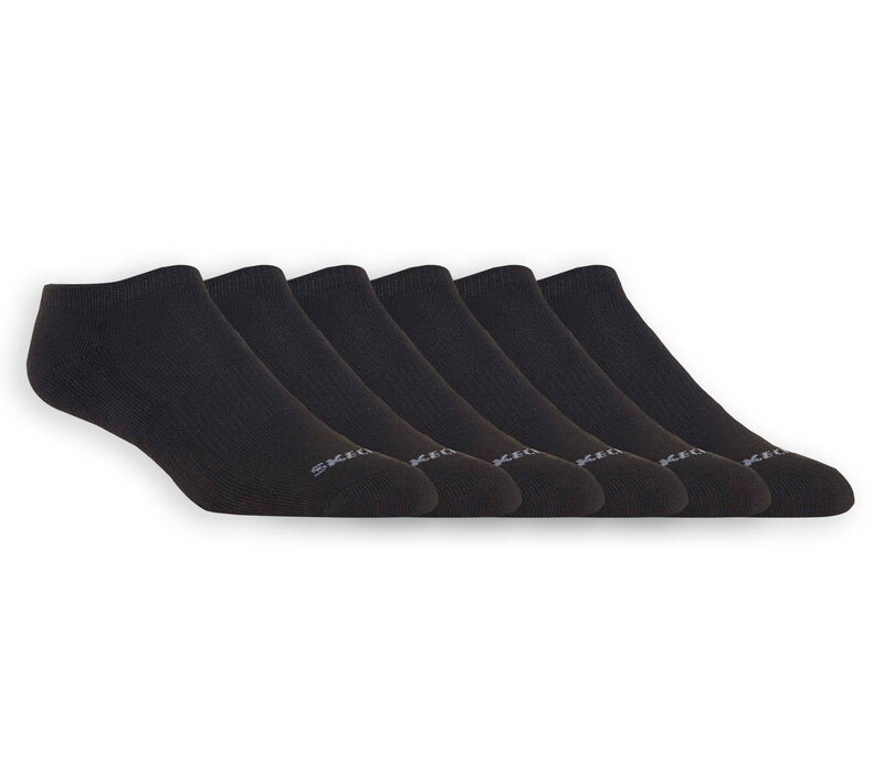 6 Pack Half Terry Socks, BLACK, largeimage number 0