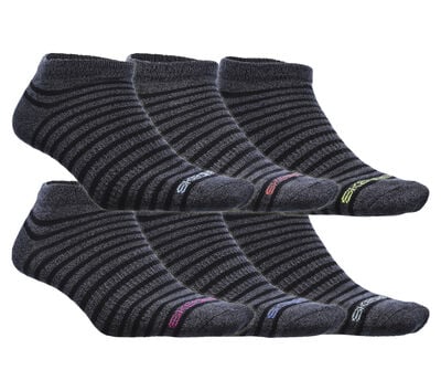 6 Pack Low Cut Stripe Socks