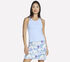 GO WALK Shelf Bra Tank, WHITE / LAVENDER, swatch
