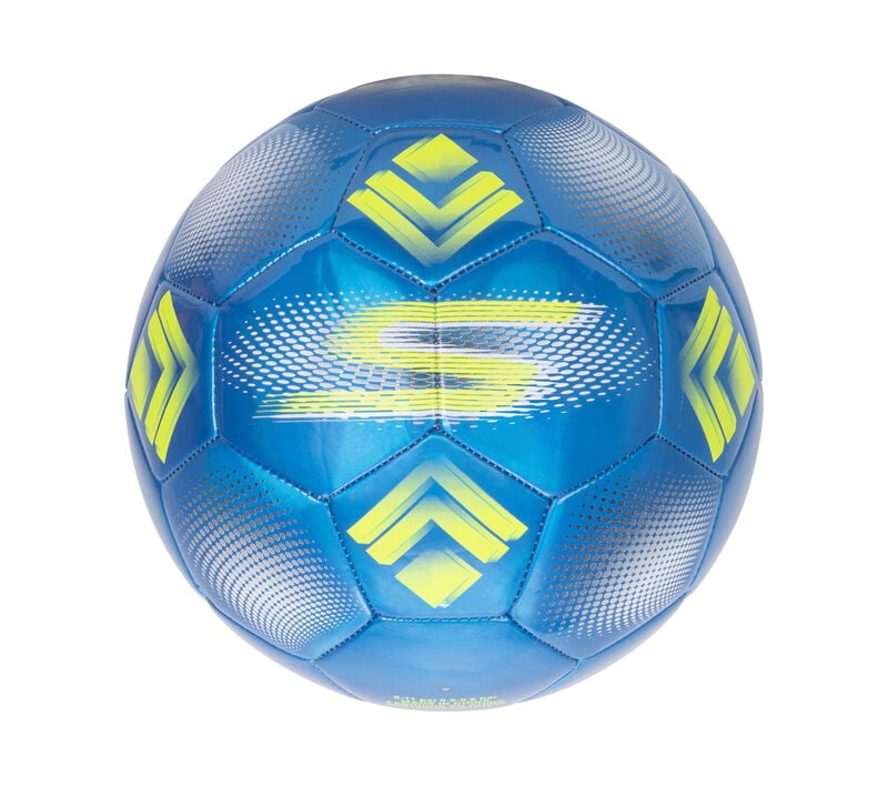 Hex Dusted Size 5 Soccer Ball, SILVER / BLUE, largeimage number 0
