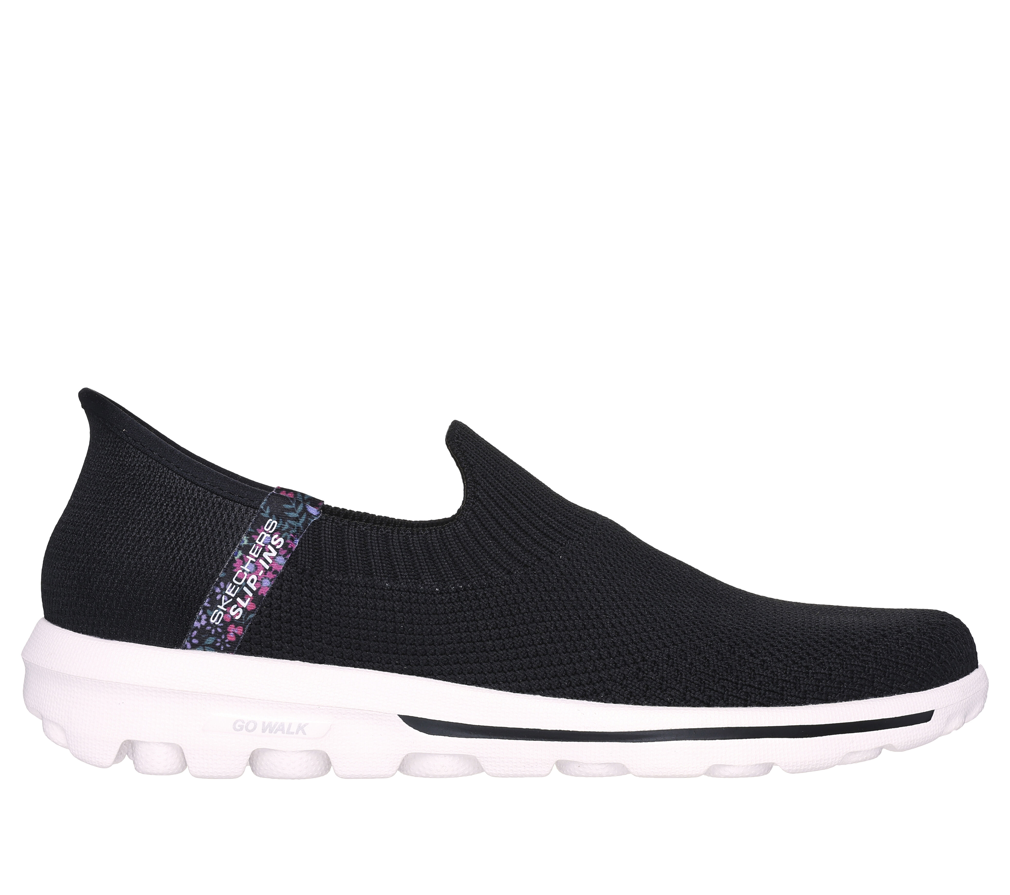 Skechers Women s Hands Free Slip ins GO WALK Travel Tahiti Sunset Sneaker in Black Size 6 Medium