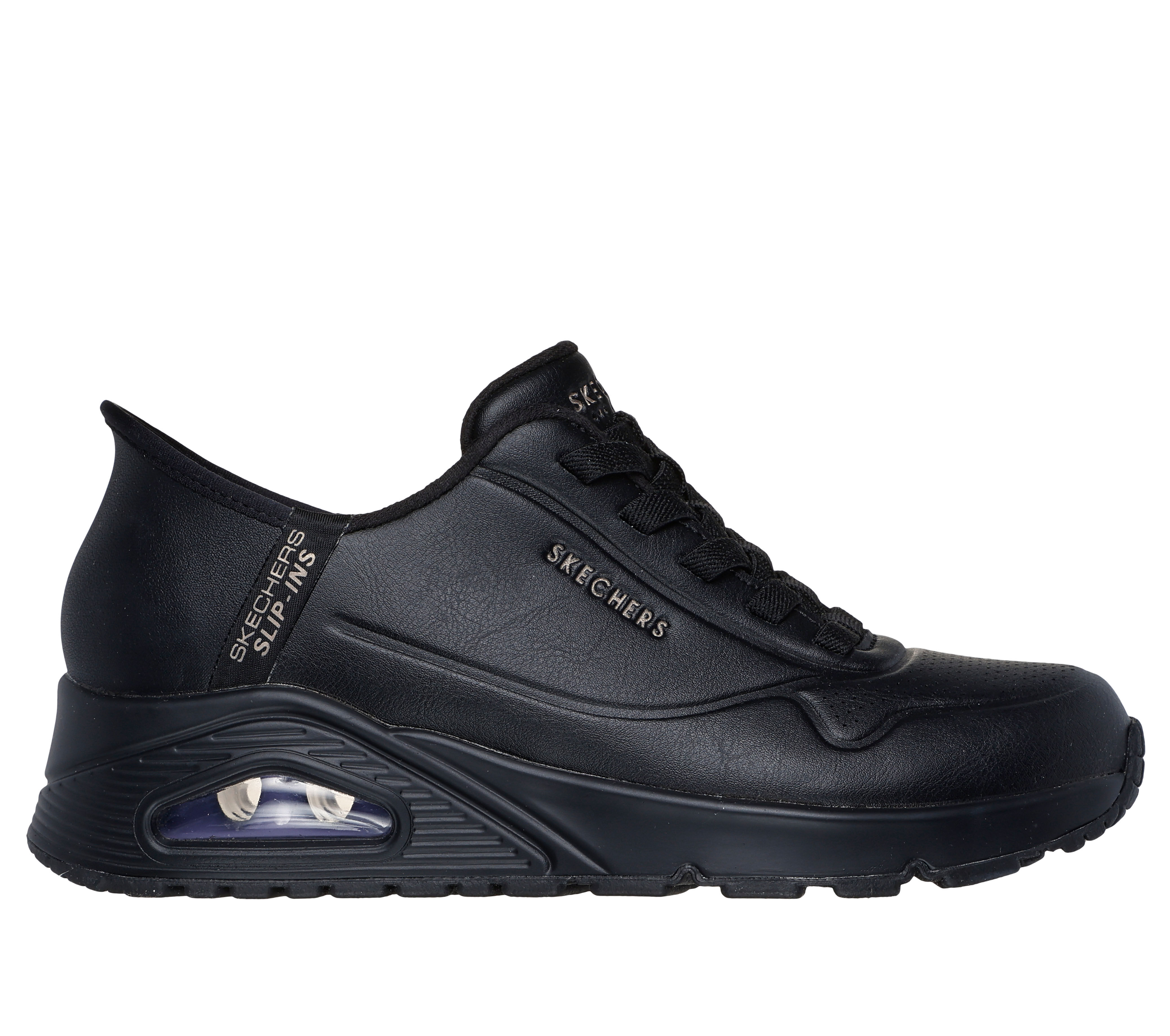 Skechers black sneakers 2025